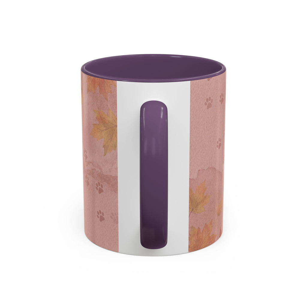 Dachshund Lover Mug | Long-Haired Wiener Dog with Plaid Bandana, Dusty Rose Watercolor Dog Gift