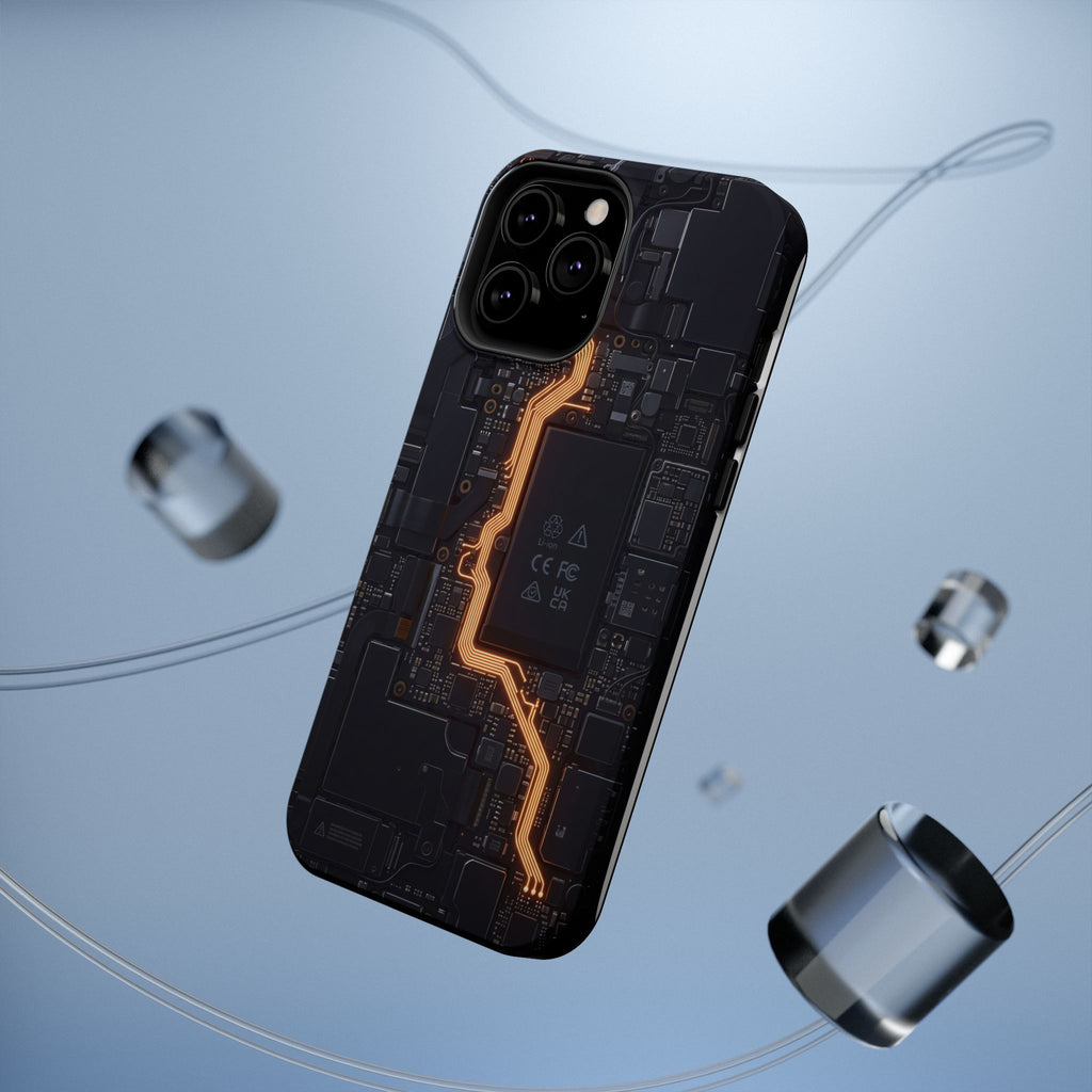 Electrician Circuit Bolt Phone Case — Impact-Resistant Wireless Charging Cover
