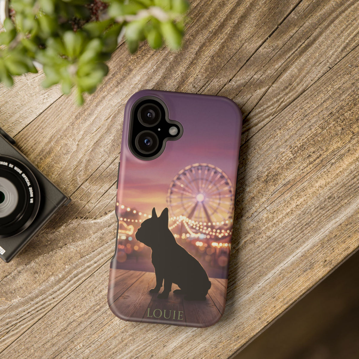 Personalized French Bulldog Carnival Nights Phone Case — Wireless Charging Cover