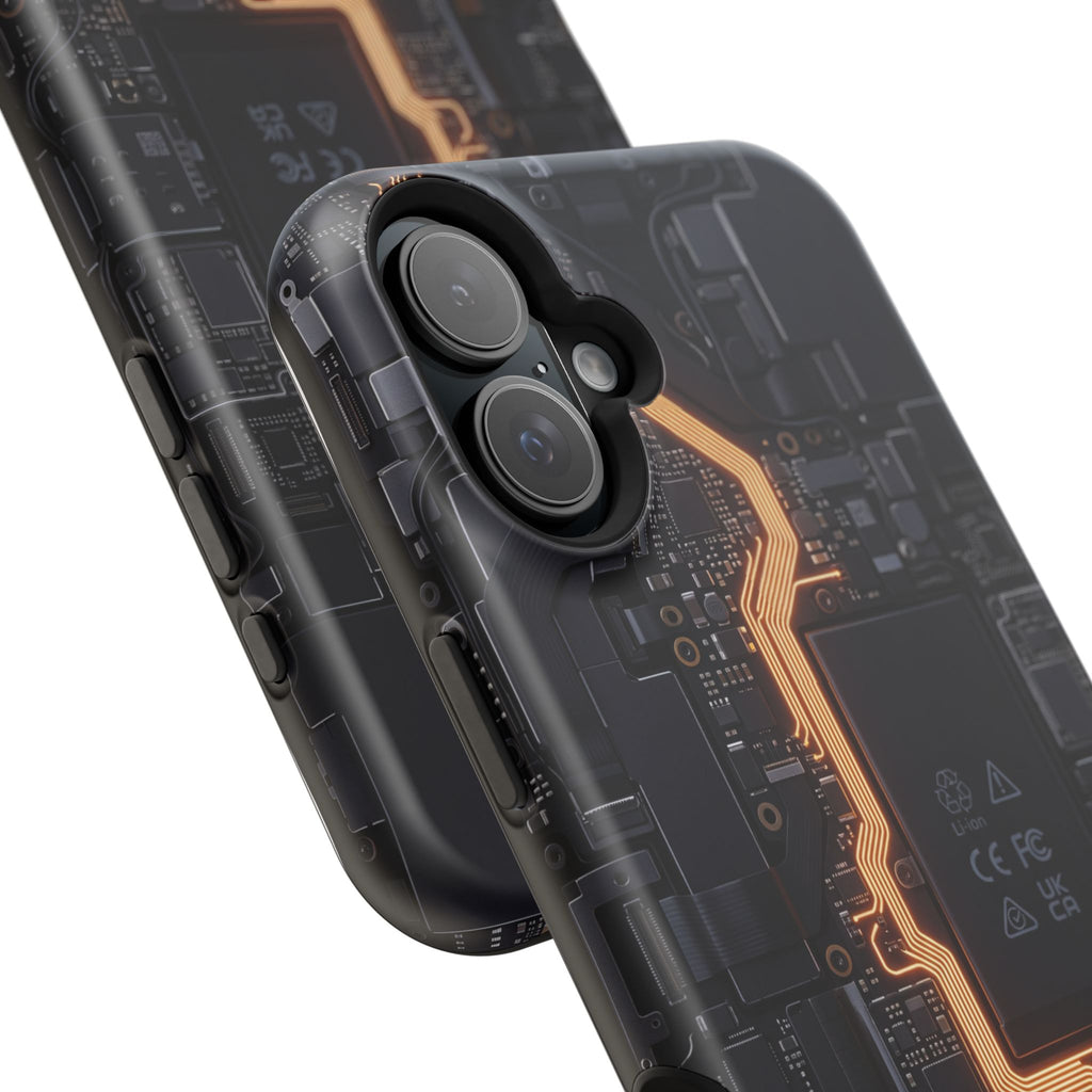 Electrician Circuit Bolt Phone Case — Impact-Resistant Wireless Charging Cover