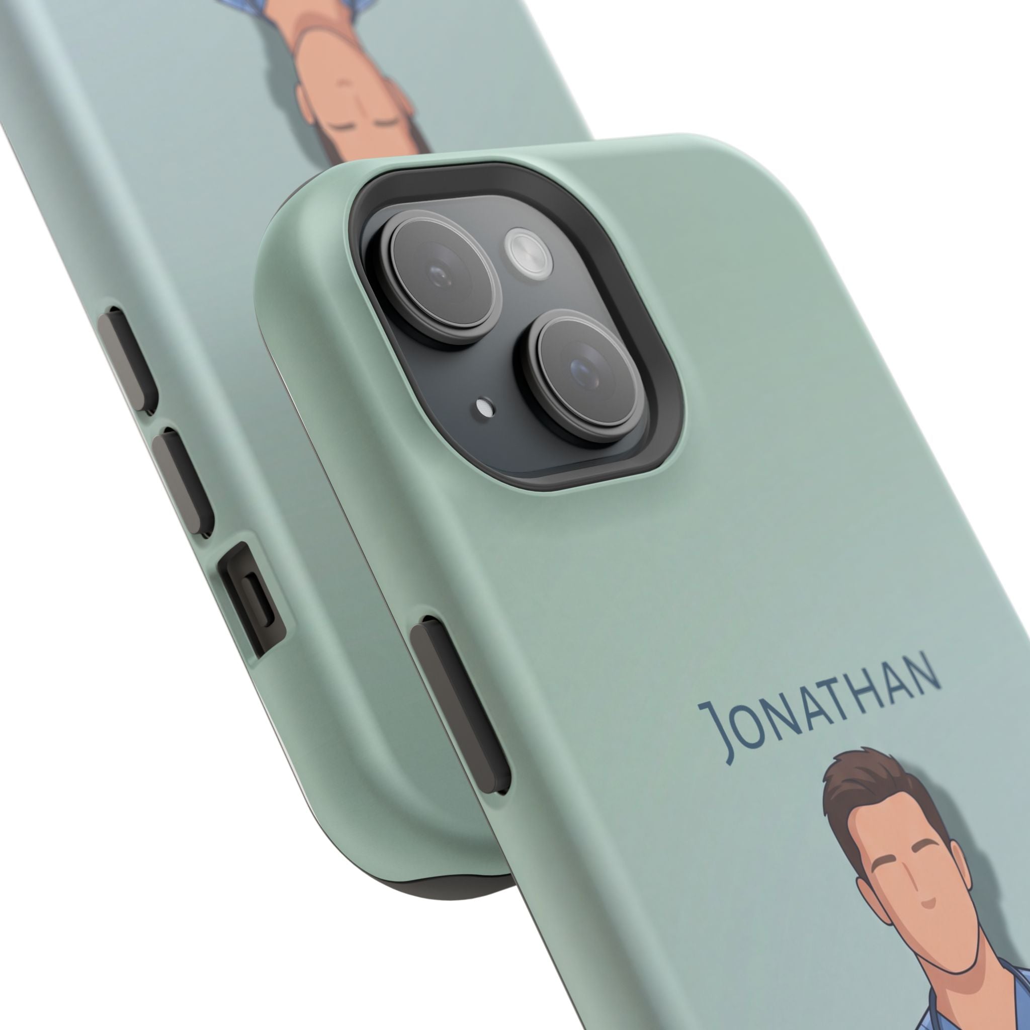 Personalized Nurse Portrait Phone Case — Impact-Resistant Wireless Charging Cover