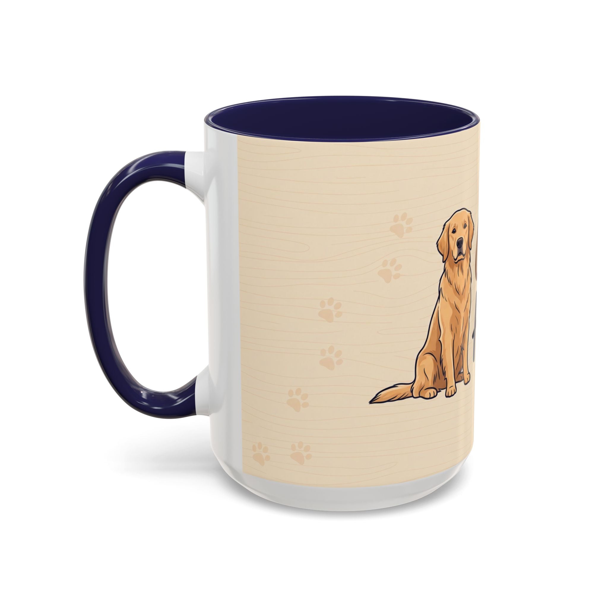 Golden Hearted Mug | Golden Retriever Lover Gift | Cute Dog Coffee Mug