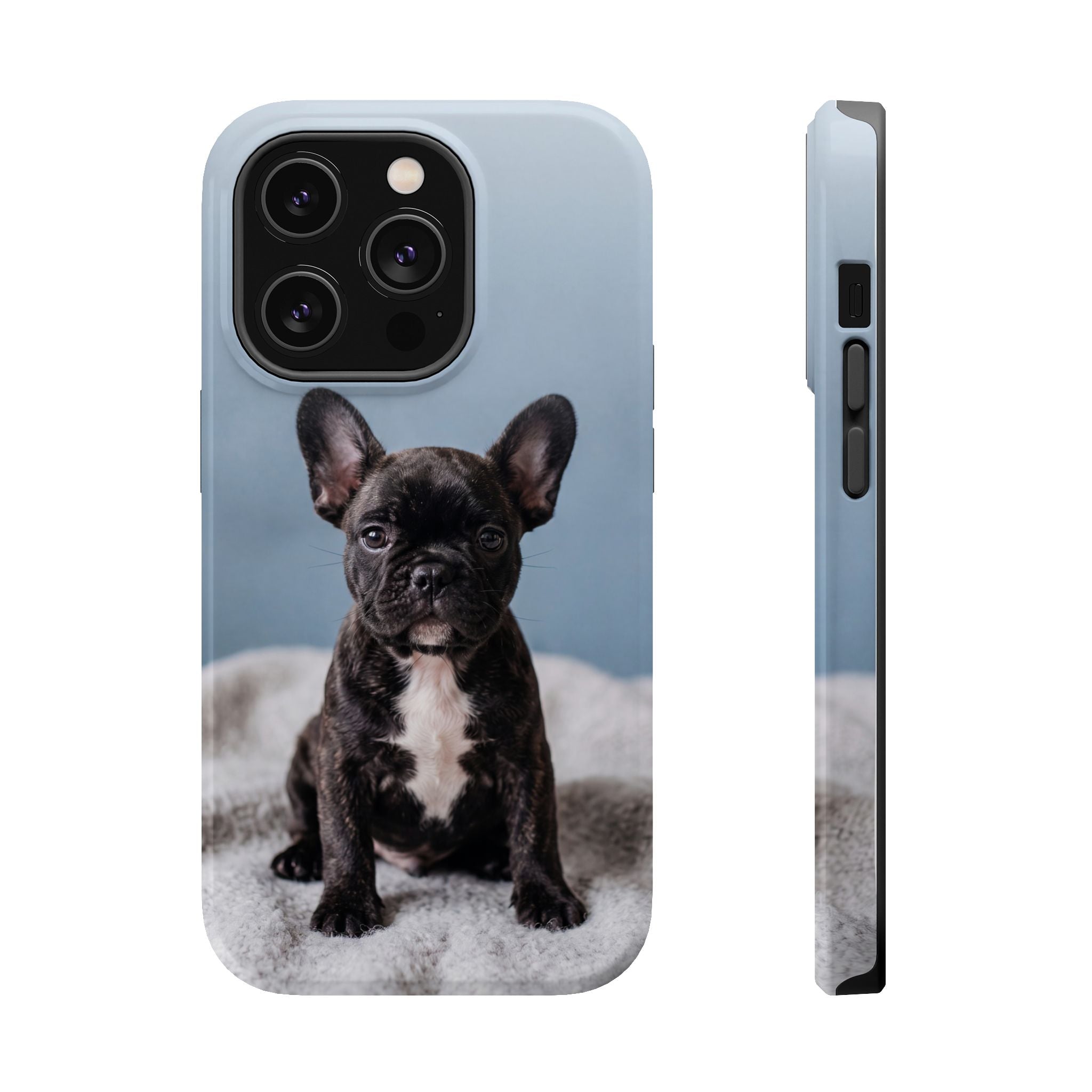 French Bulldog Puppy Phone Case — Impact-Resistant Wireless Charging Cover
