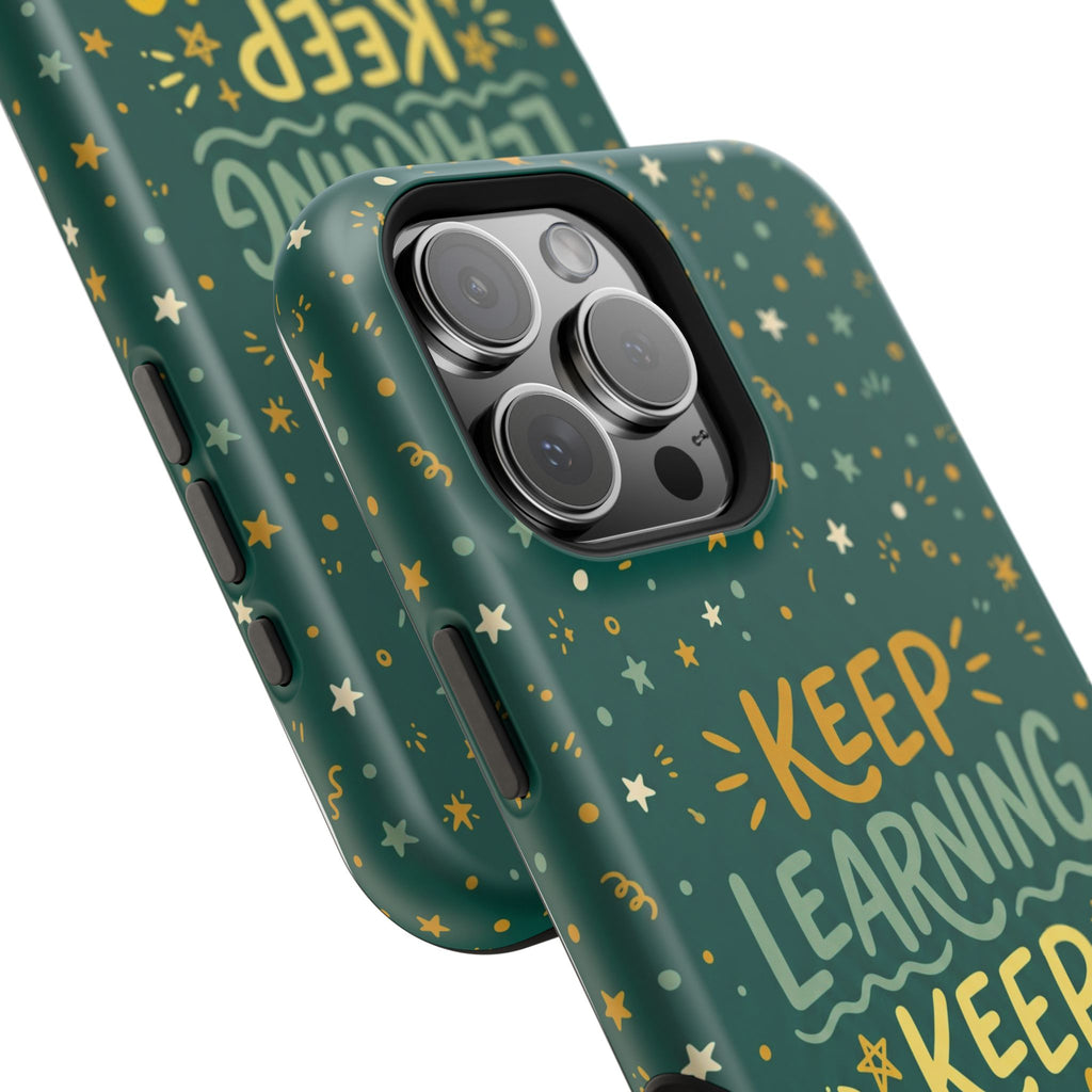 Keep Learning Keep Growing Teacher Phone Case — Wireless Charging Cover
