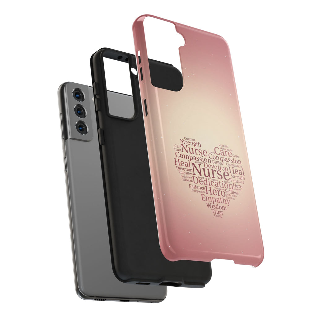 Nurse Heart Word Cloud Phone Case | iPhone & Samsung Galaxy series