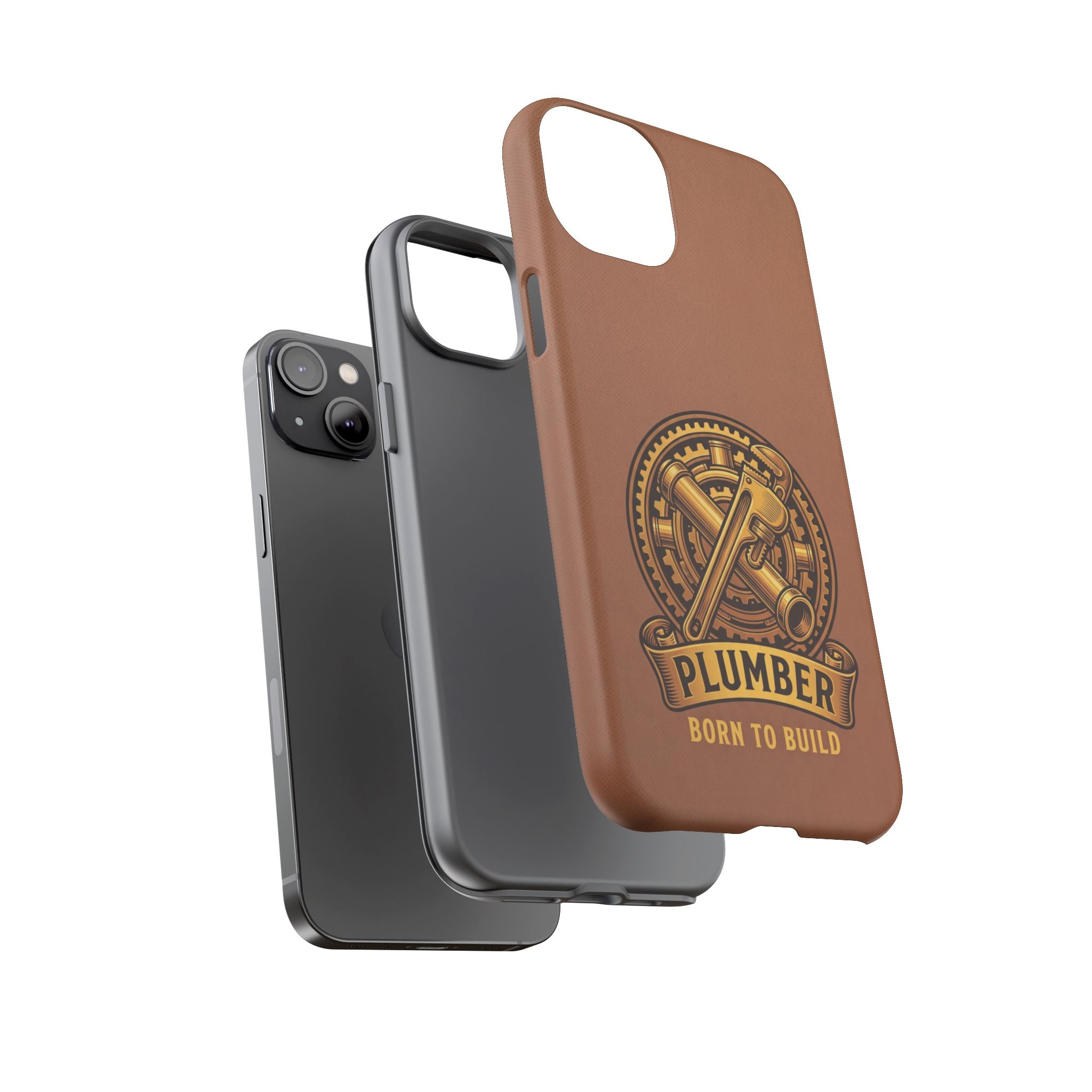 Plumber Born to Build Leather Phone Case - Samsung & iPhone Series