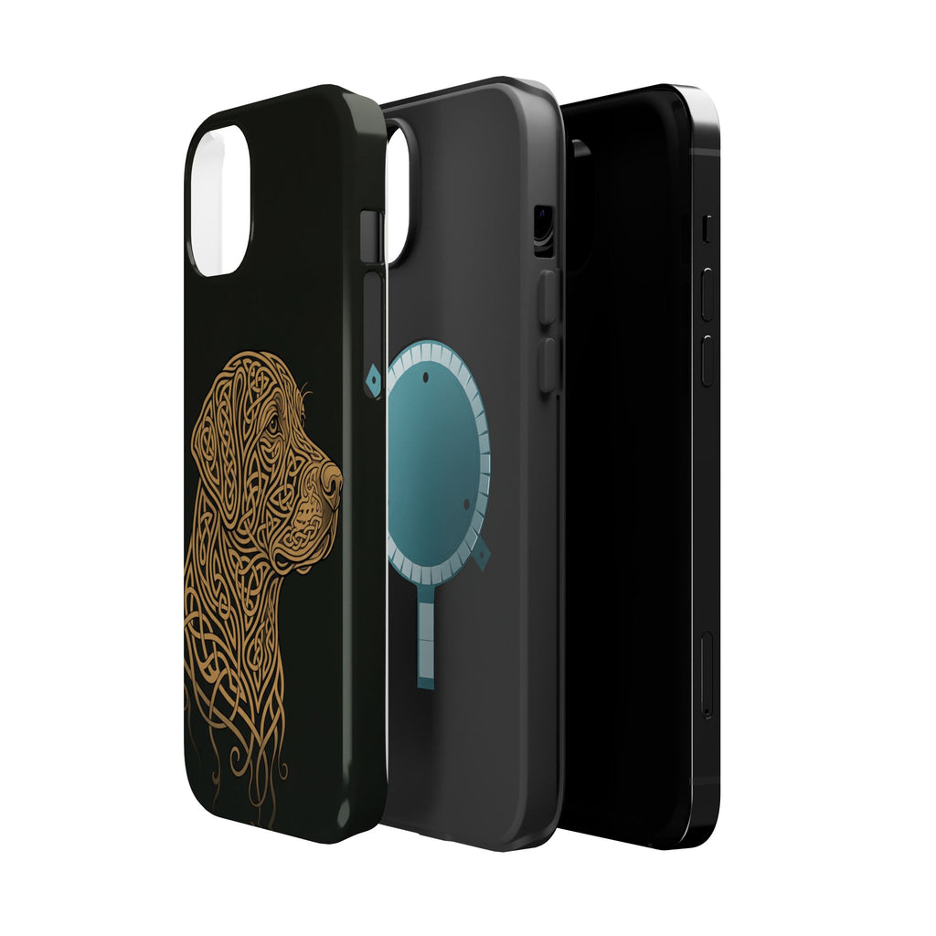 Celtic Knotwork Labrador Phone Case — Tough Magnetic Case with Wireless Charging