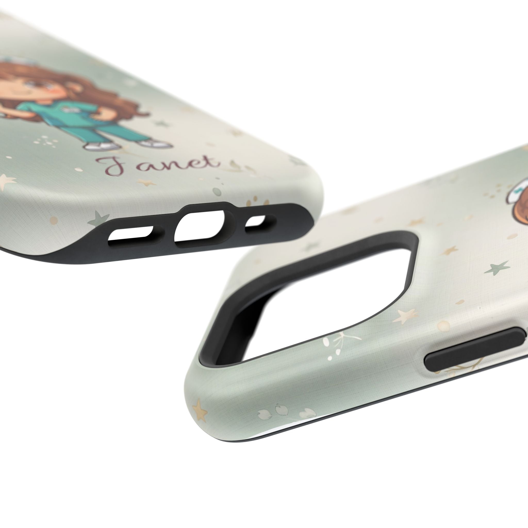 Personalized Nurse with Syringe Phone Case — Wireless Charging Cover
