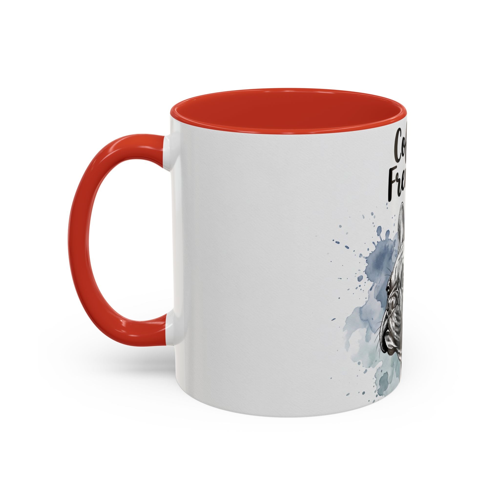 Coffee & Frenchies Mug | French Bulldog Lover Gift | Watercolor Dog Mug