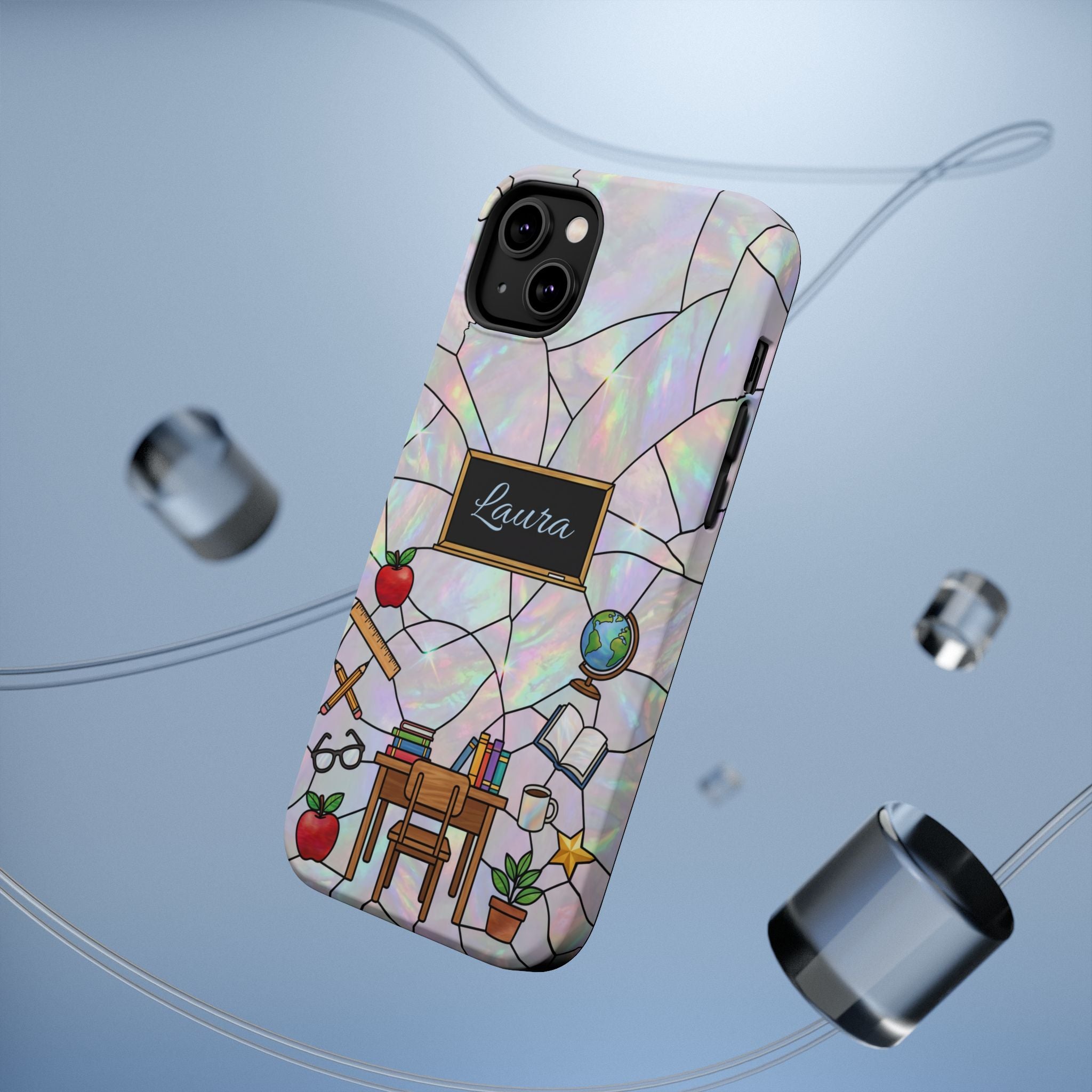 Personalized Teacher Phone Case — Impact-Resistant Wireless Charging Cover