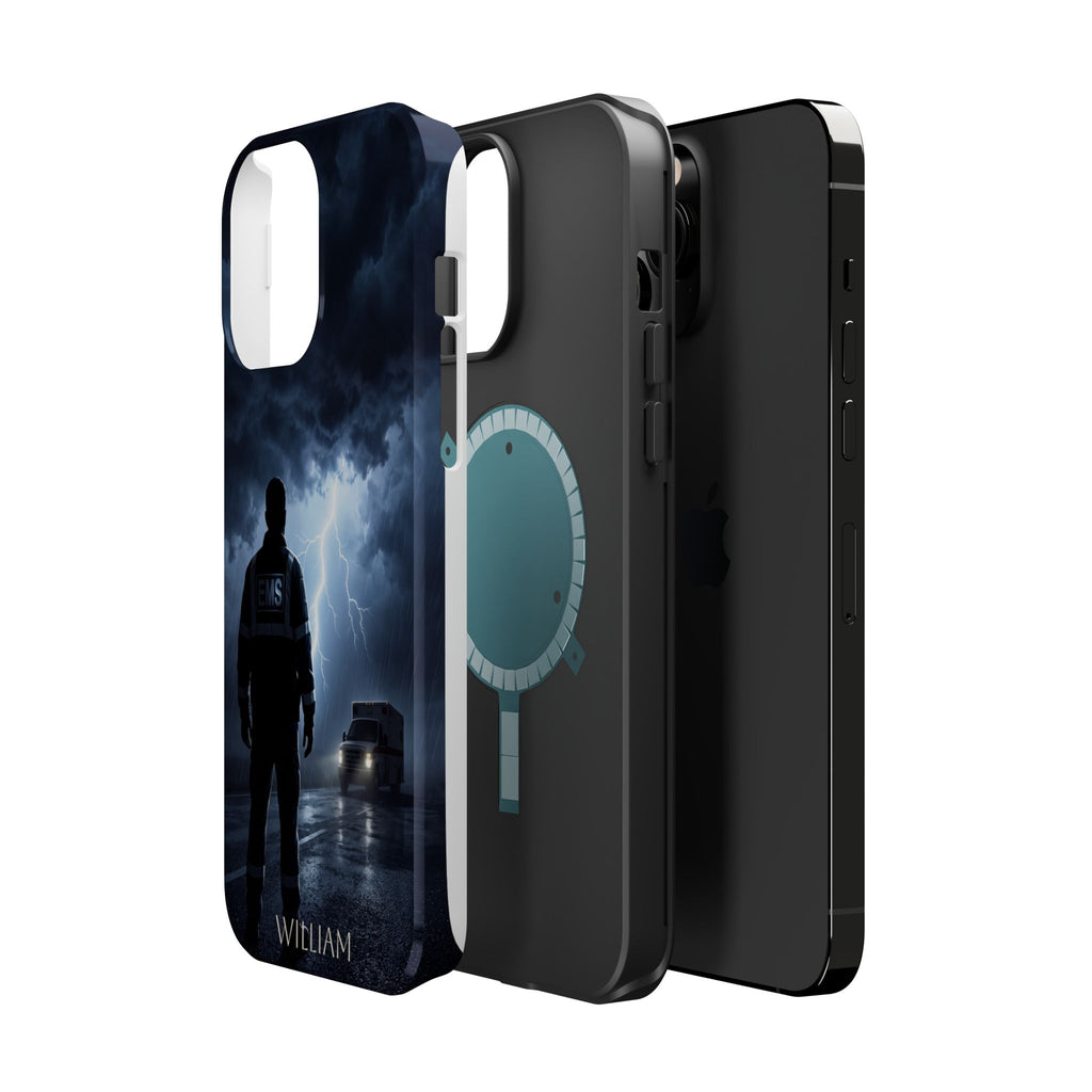 Personalized Lightning Storm EMS Phone Case — Wireless Charging Cover