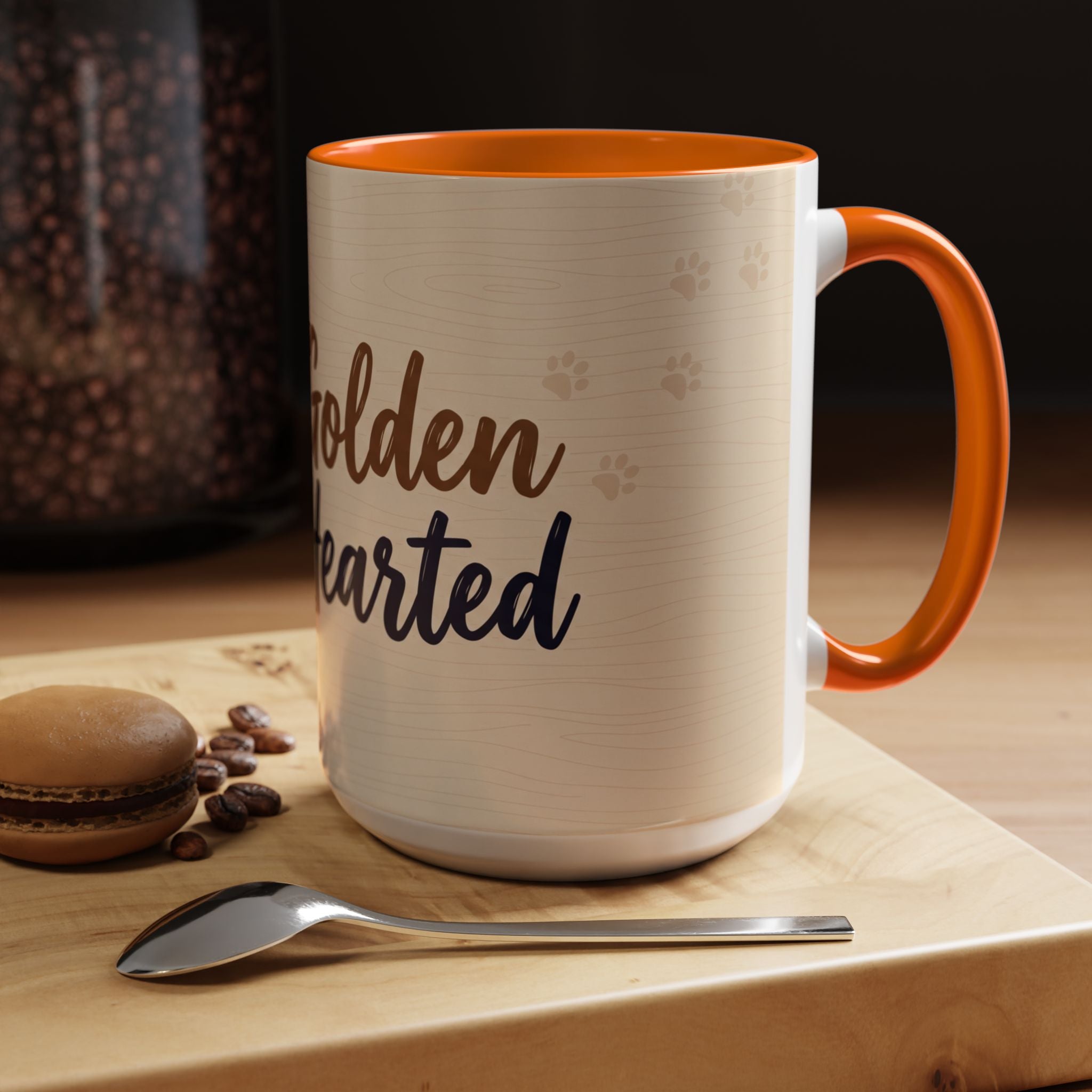 Golden Hearted Mug | Golden Retriever Lover Gift | Cute Dog Coffee Mug