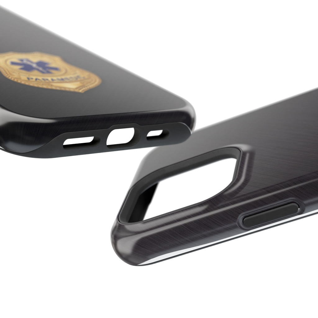 Gold Paramedic Badge Phone Case — Magnetic Wireless Charging Cover