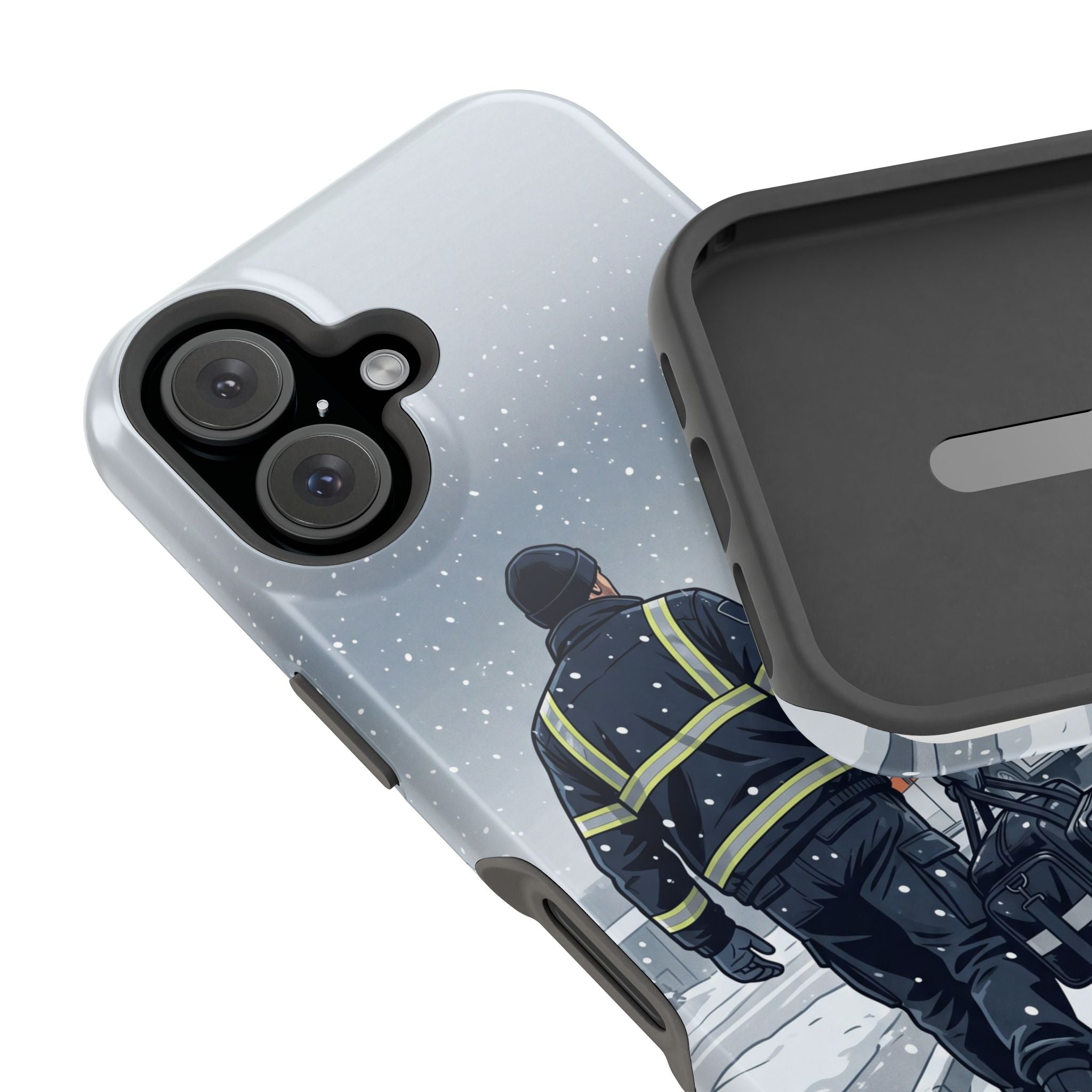 Bold Paramedic/EMT Portrait Phone Case — Magnetic Wireless Charging Cover