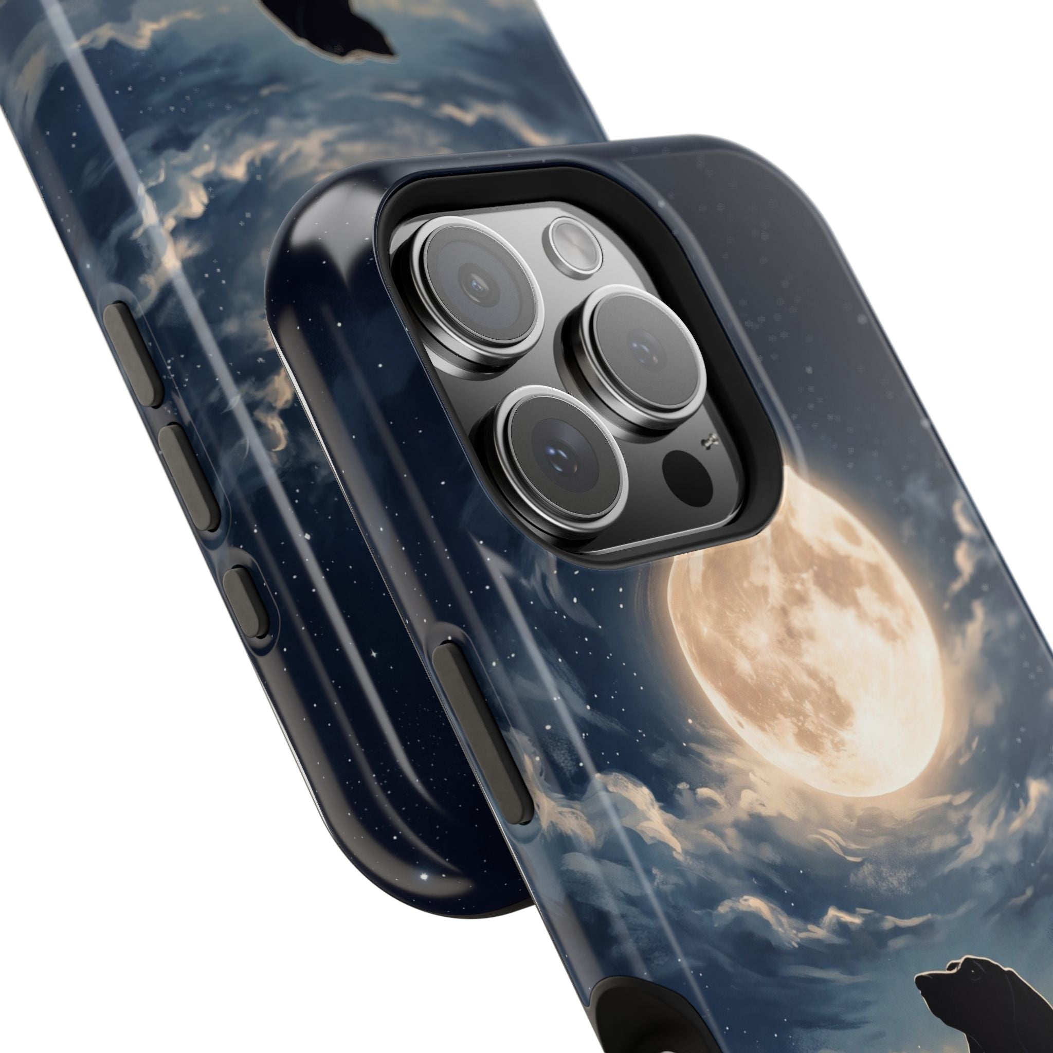 Personalized Dachshund Moonlight Phone Case — Wireless Charging Cover