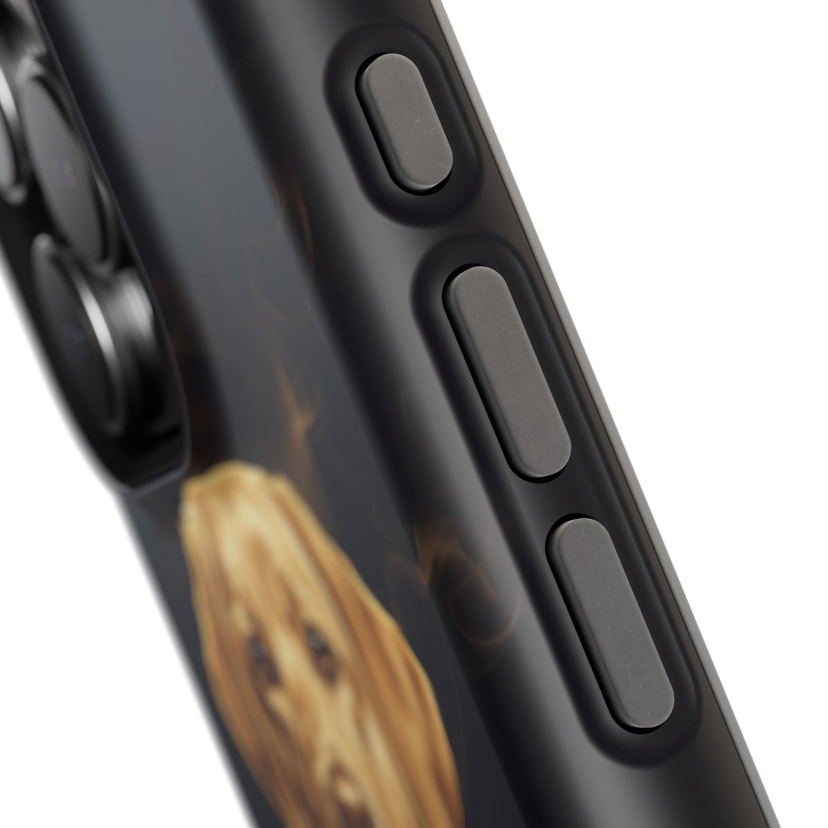 Personalized Gold Smoke Labrador Phone Case — Tough Magnetic Case with Wireless Charging
