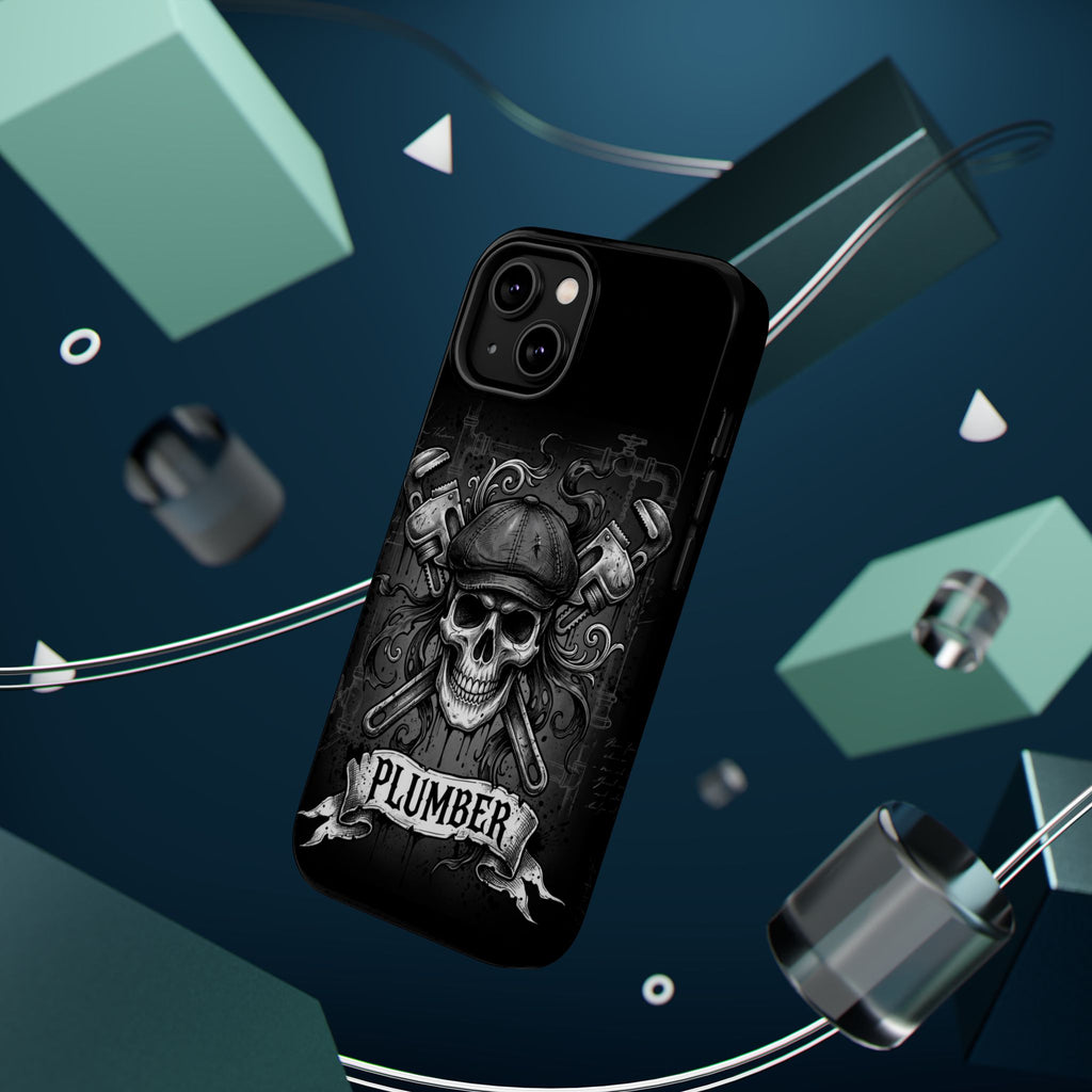 Skull & Wrenches Plumber Phone Case — Wireless Charging Cover