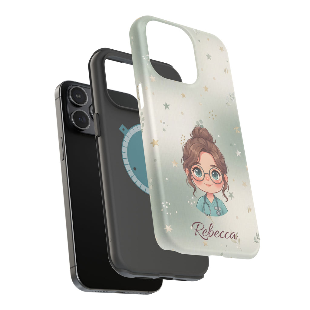 Personalized Starry Nurse Phone Case — Wireless Charging Cover