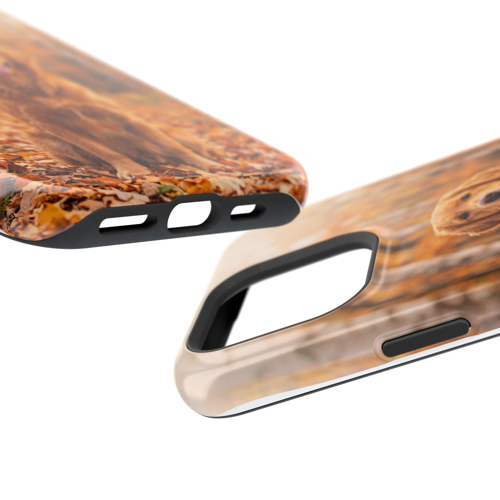 Autumn Golden Retriever Phone Case — Impact-Resistant Wireless Charging Cover