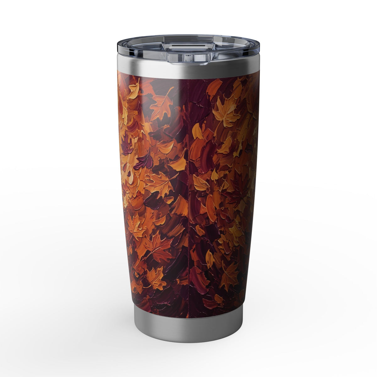 Horse Tumbler | Autumn Leaves Art — 20 oz Stainless Travel Mug