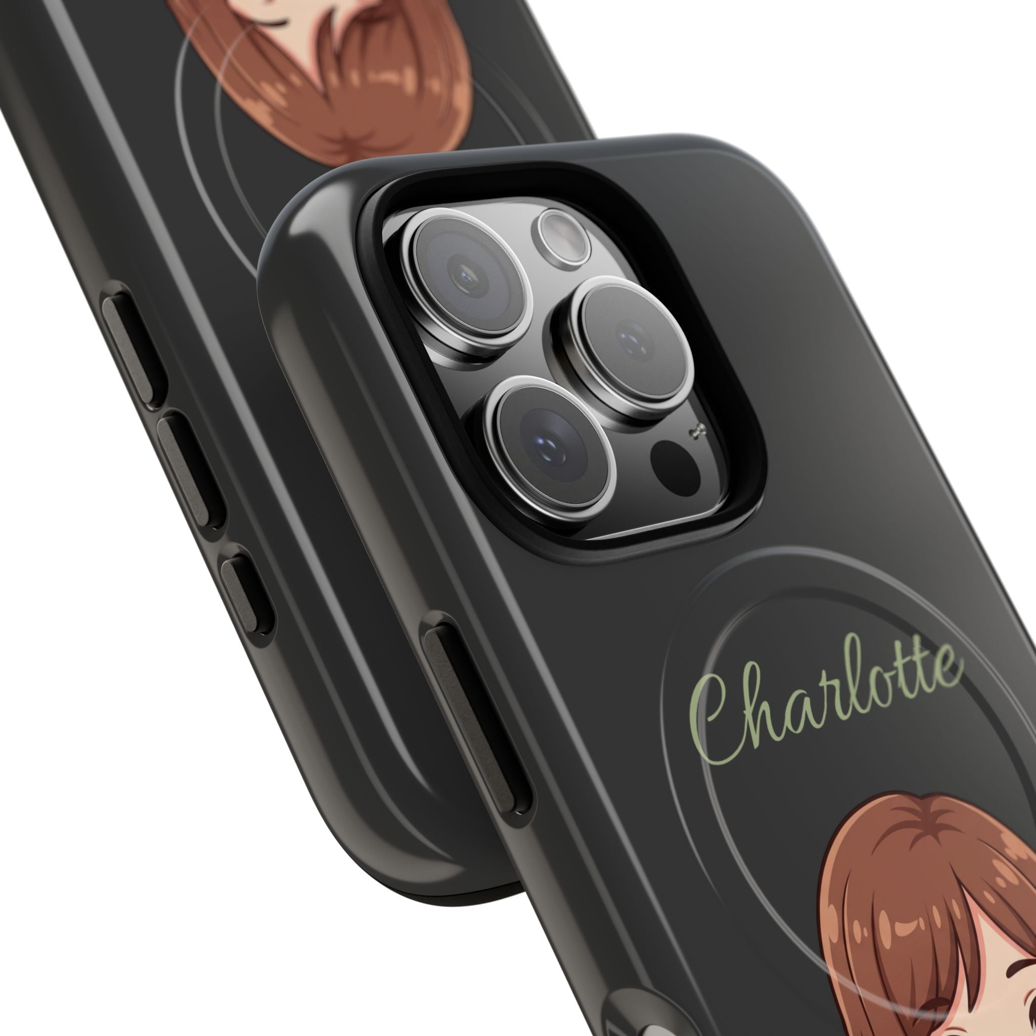 Personalized Tough Magnetic Phone Case | With Custom Name – Cute Illustrated Nurse Character Case for iPhones