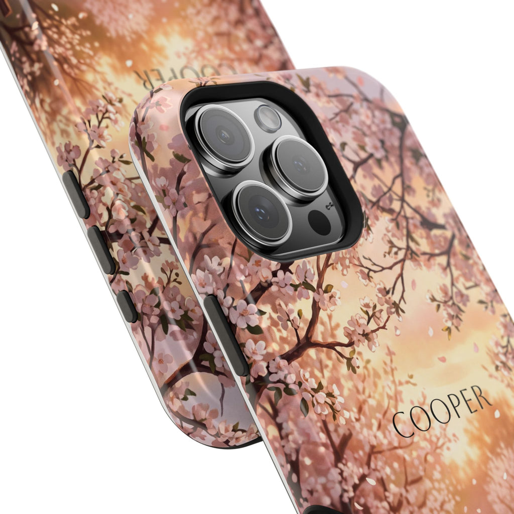 Personalized Golden Retriever Autumn Forest Phone Case — Wireless Charging Cover