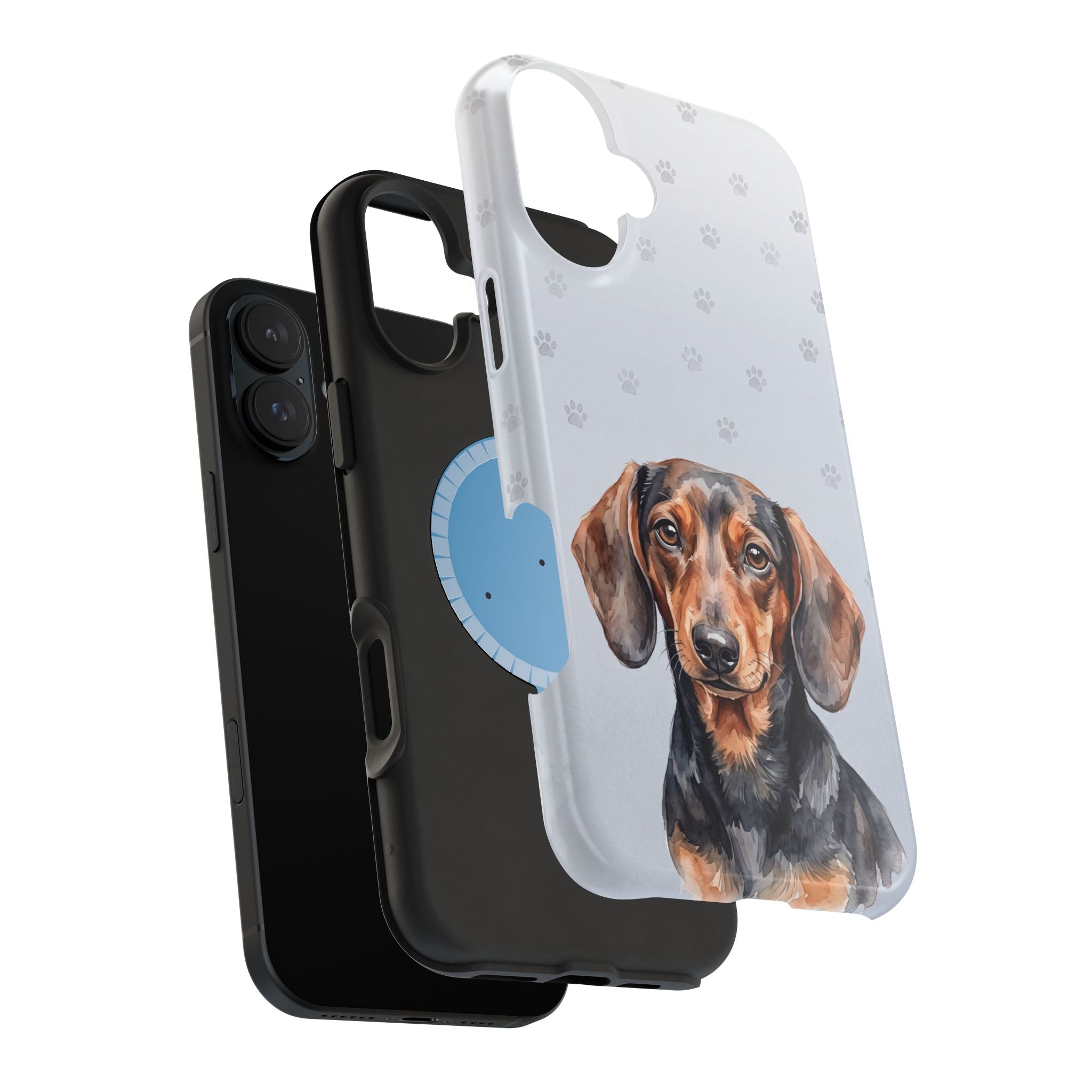 Dachshund Watercolor Portrait Phone Case | Elegant Sausage Dog Art Print | iPhone & Samsung