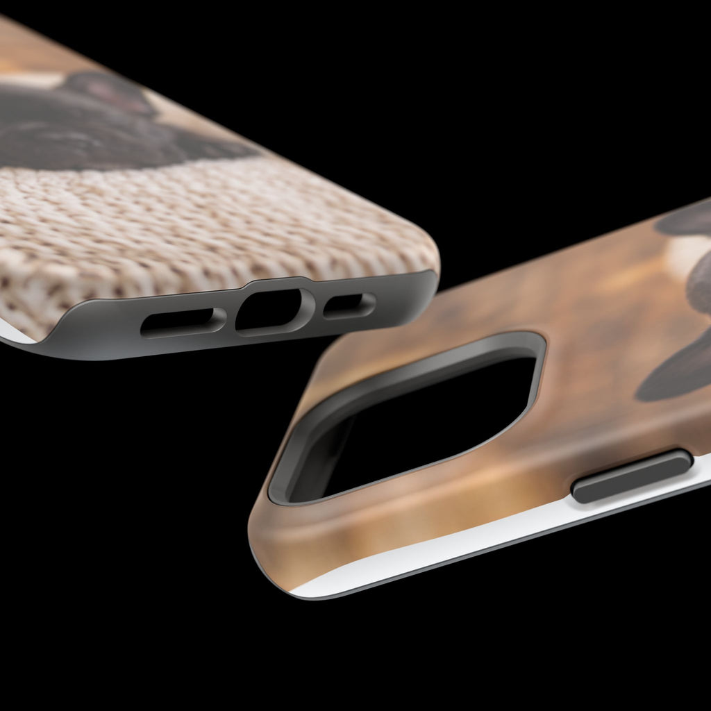 Sleepy French Bulldog Phone Case — Impact-Resistant Wireless Charging Cover