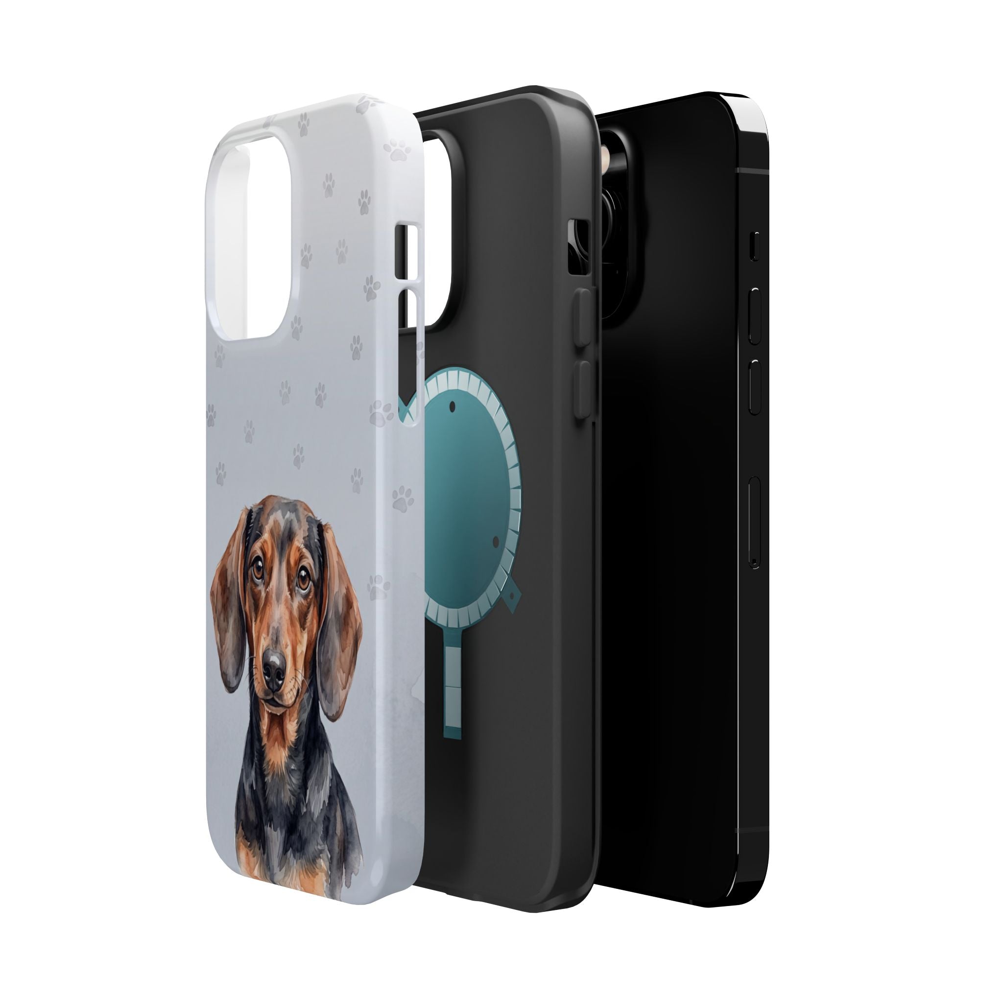 Dachshund Watercolor Portrait Phone Case | Elegant Sausage Dog Art Print | iPhone & Samsung