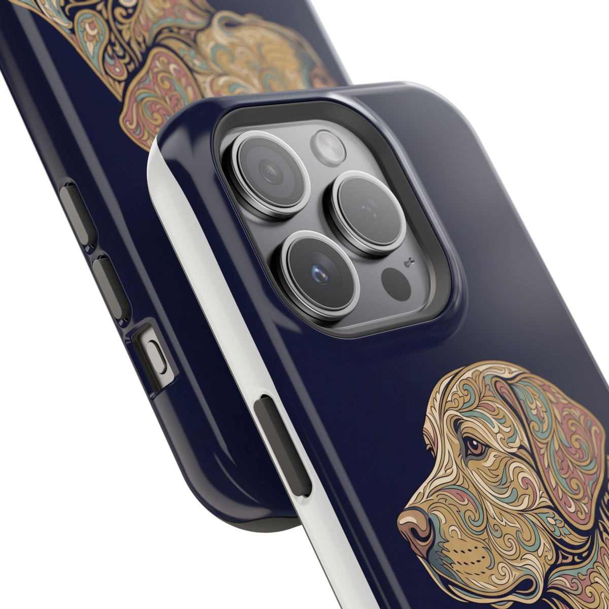 Paisley Labrador Phone Case — Tough Magnetic Case with Wireless Charging