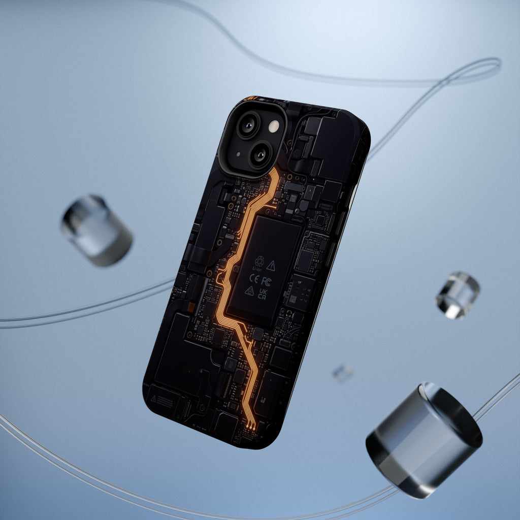 Electrician Circuit Bolt Phone Case — Impact-Resistant Wireless Charging Cover