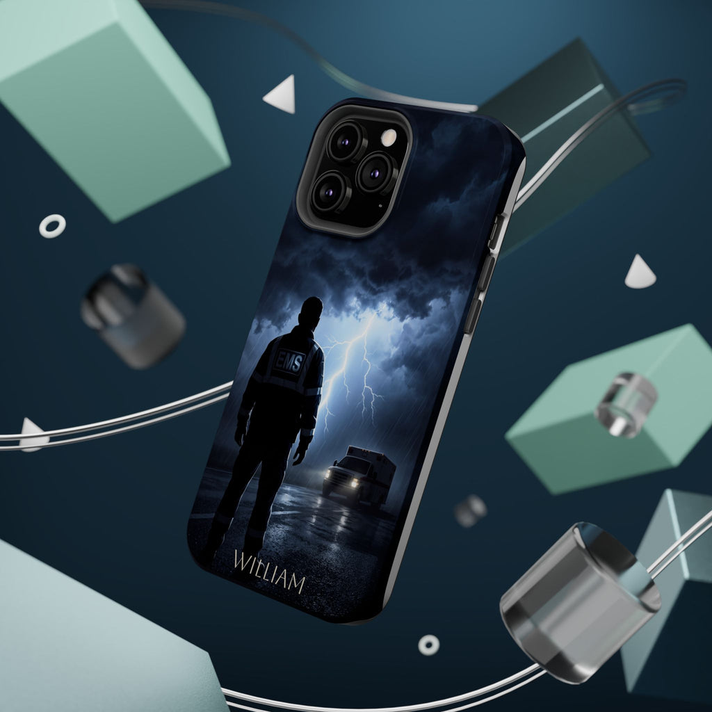 Personalized Lightning Storm EMS Phone Case — Wireless Charging Cover