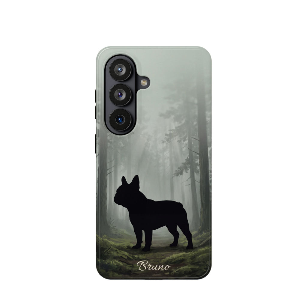 Personalized French Bulldog Misty Forest Phone Case — Wireless Charging Cover