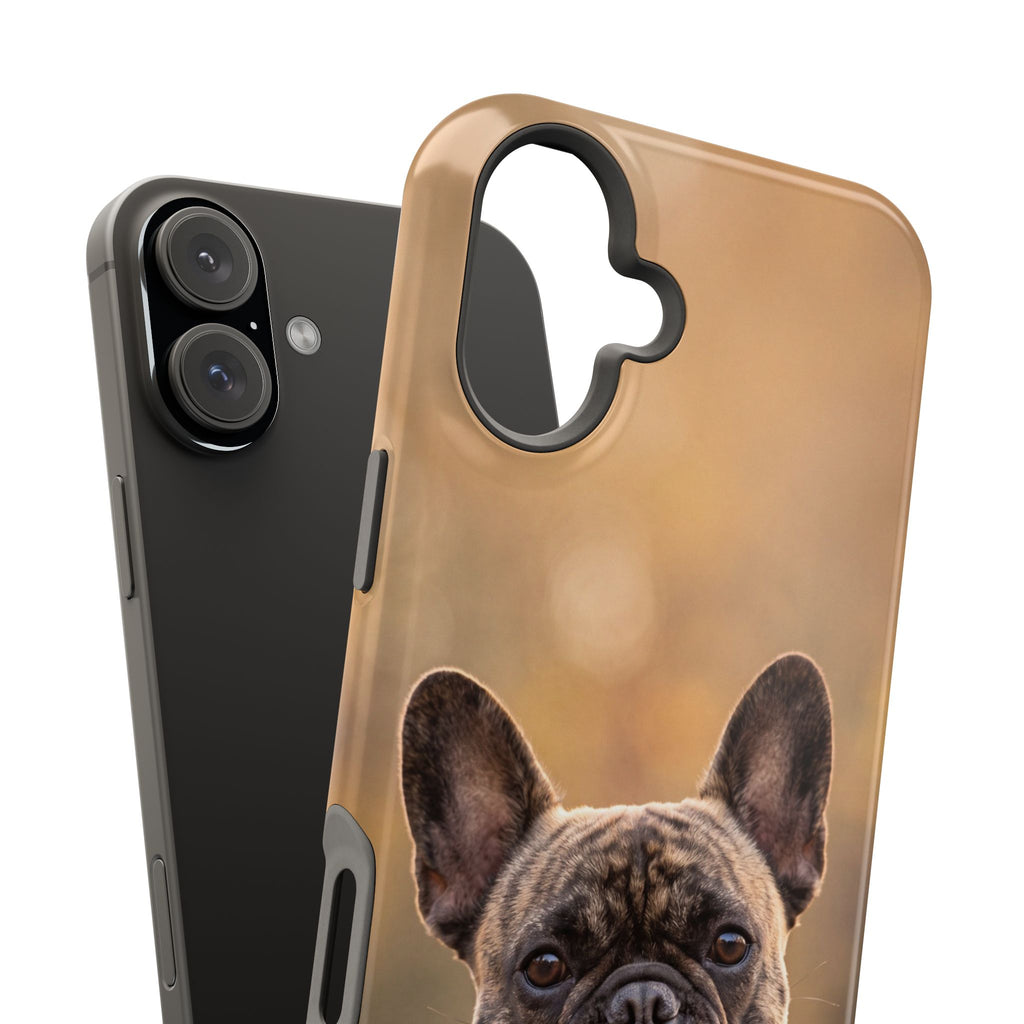 Brindle French Bulldog Phone Case — Impact-Resistant Wireless Charging Cover