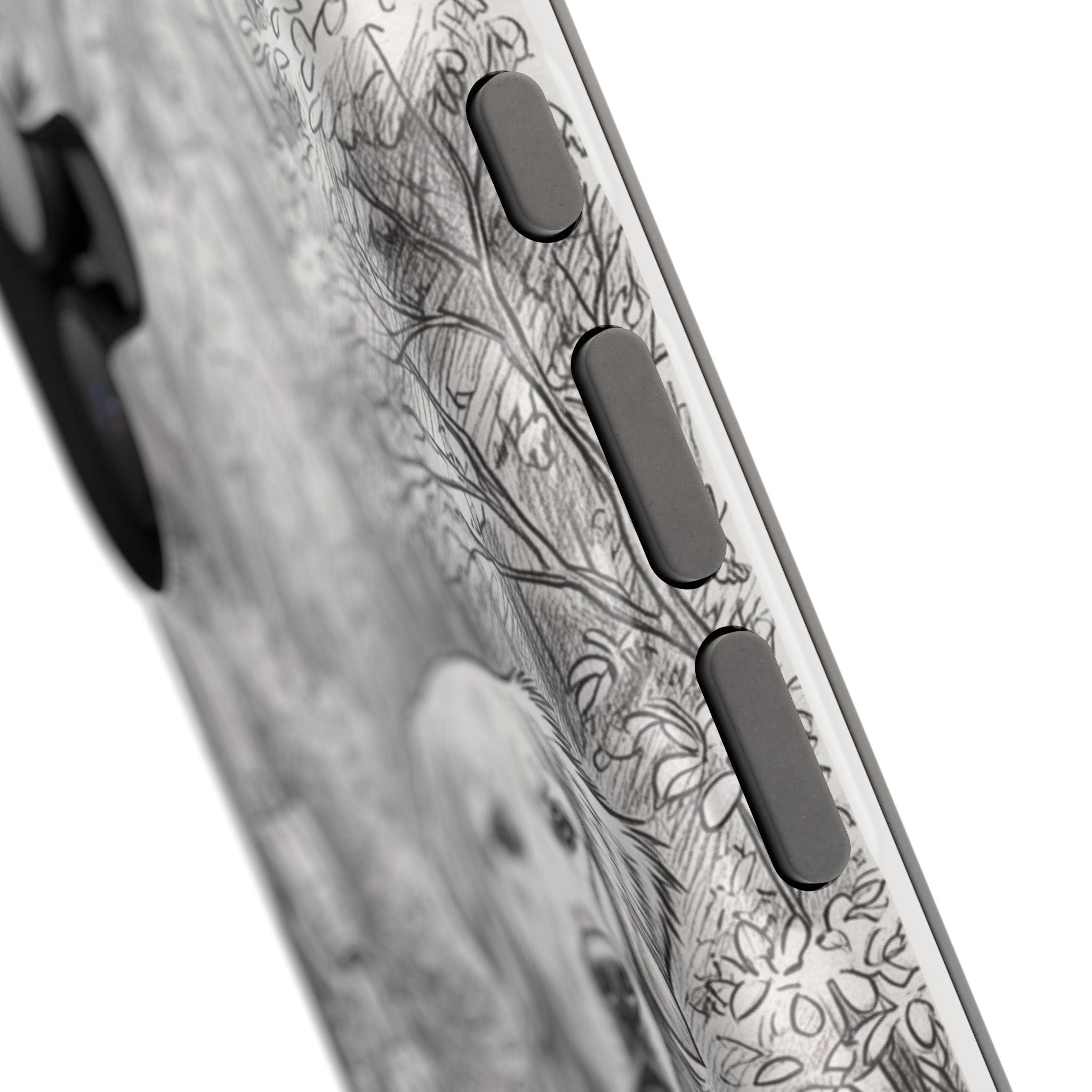 Personalized Golden Retriever Woodland Trail Phone Case — Wireless Charging Cover