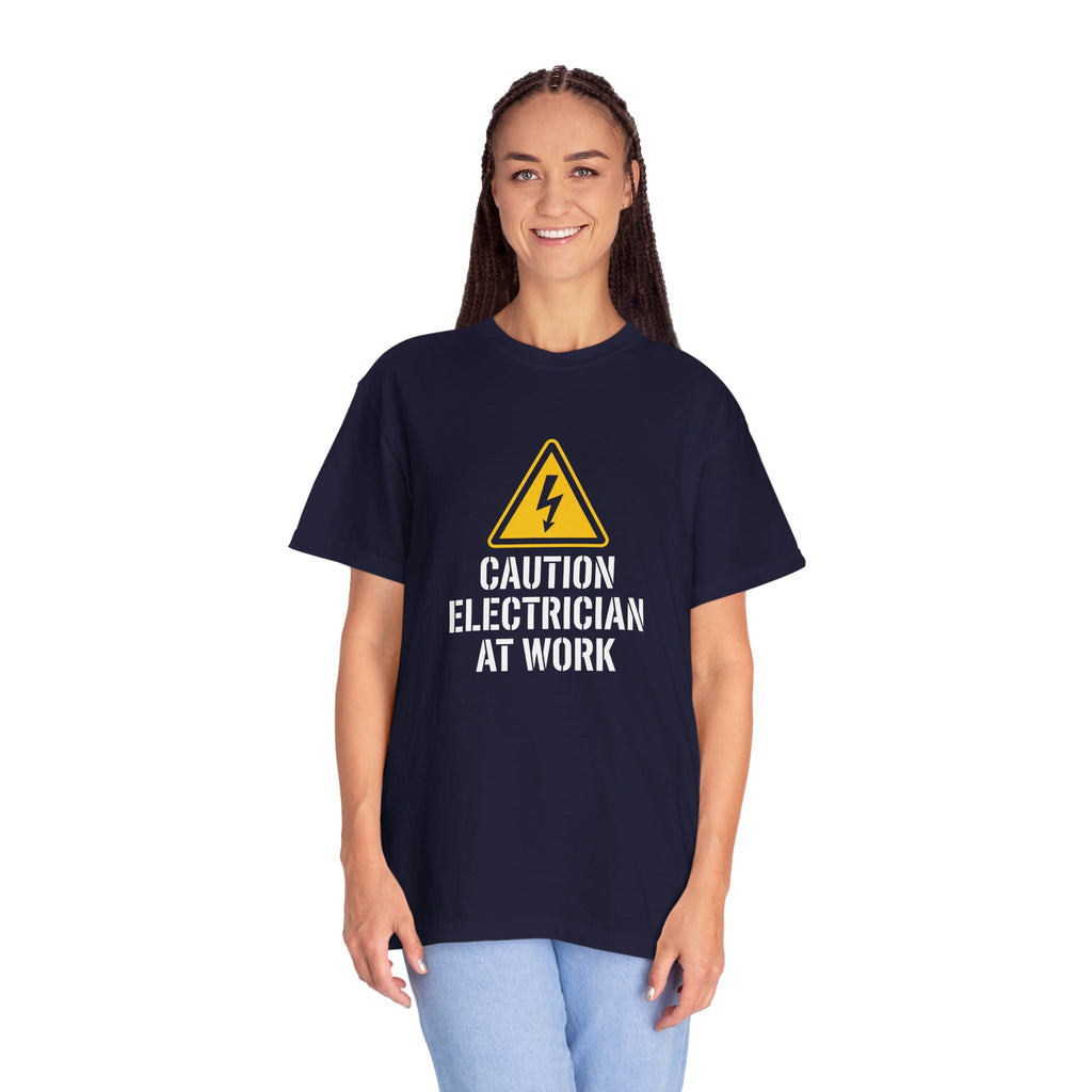 Caution Electrician At Work T-Shirt