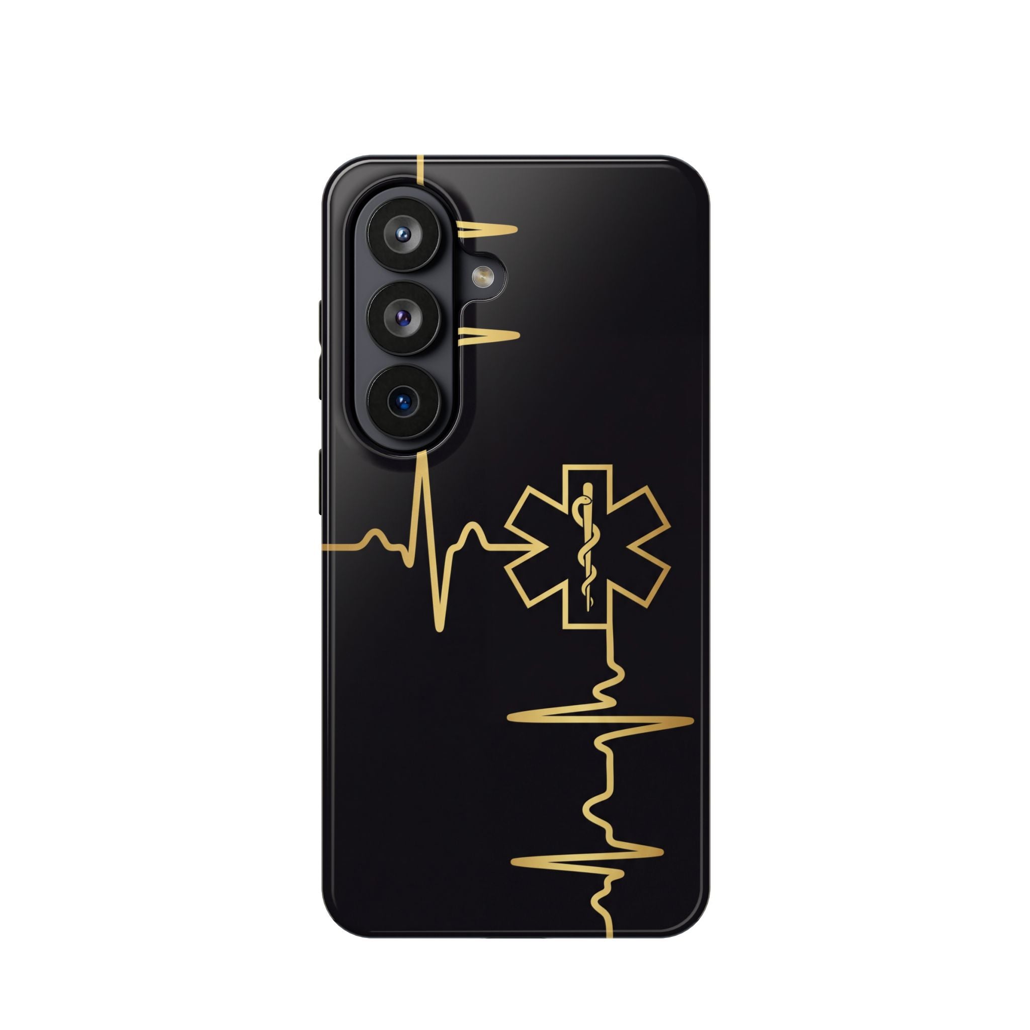 Paramedic/EMT Heartbeat Line Phone Case — Magnetic Wireless Charging Cover
