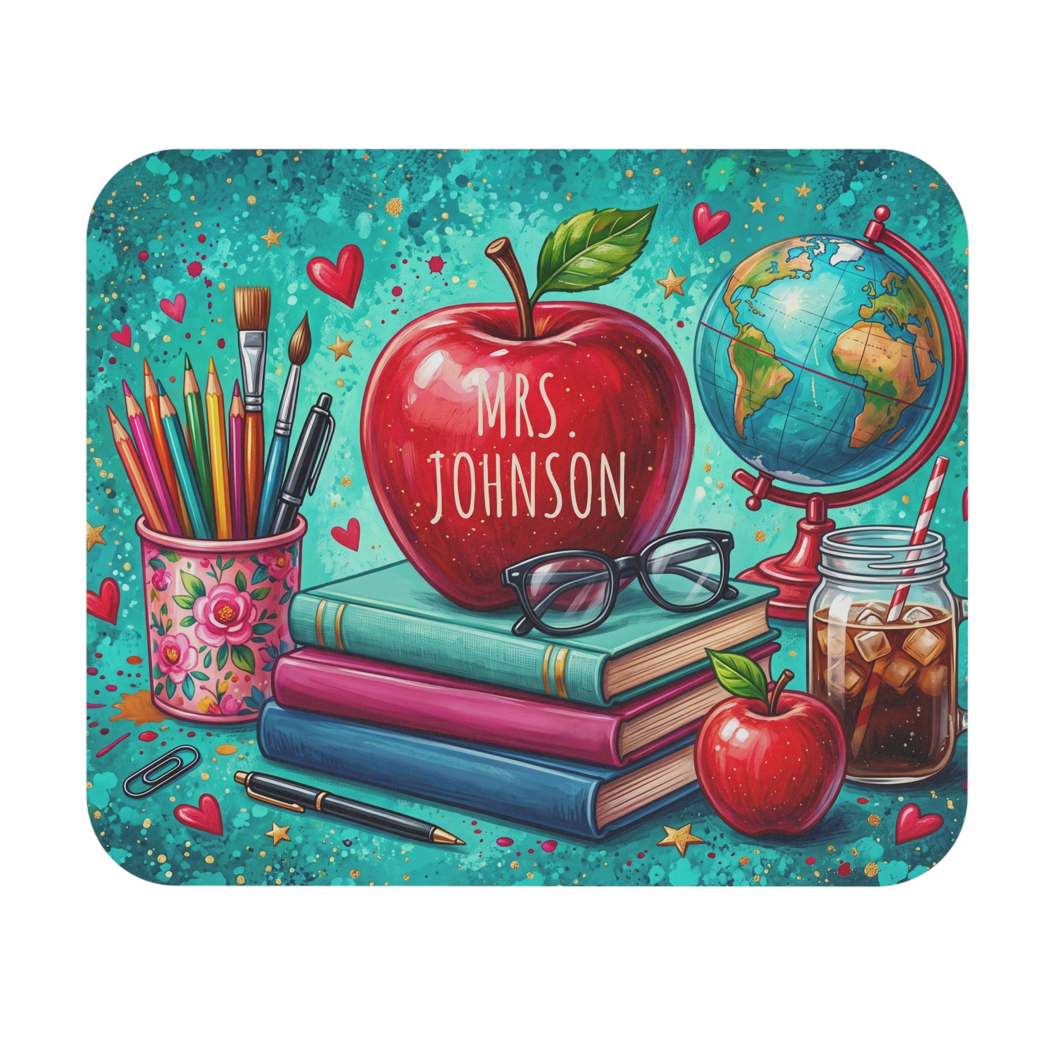 Personalized Teacher Mouse Pad with Name