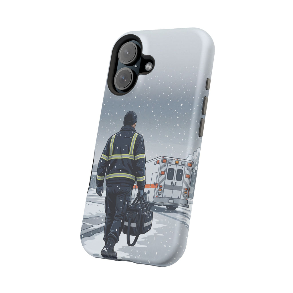 Bold Paramedic/EMT Portrait Phone Case — Magnetic Wireless Charging Cover