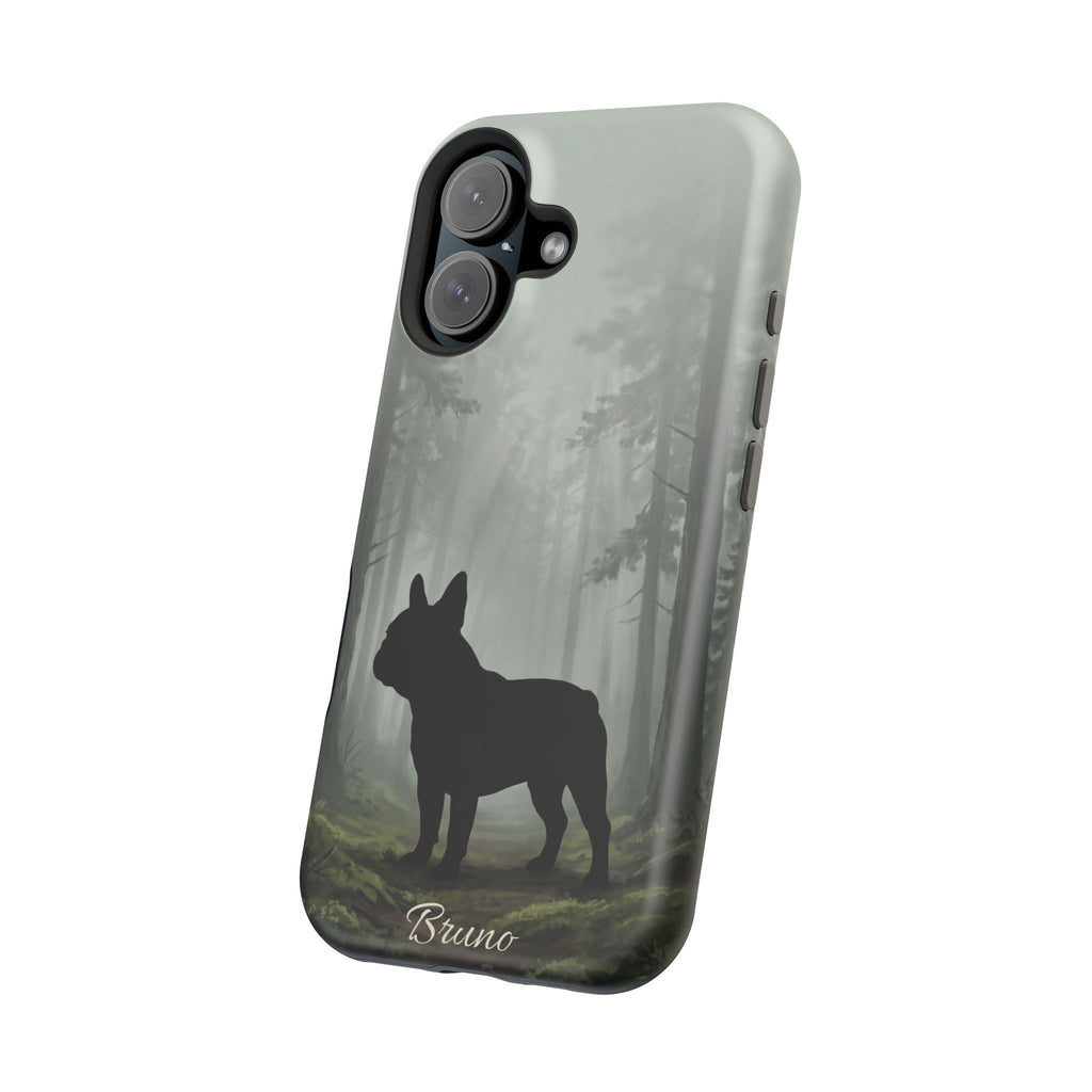Personalized French Bulldog Misty Forest Phone Case — Wireless Charging Cover