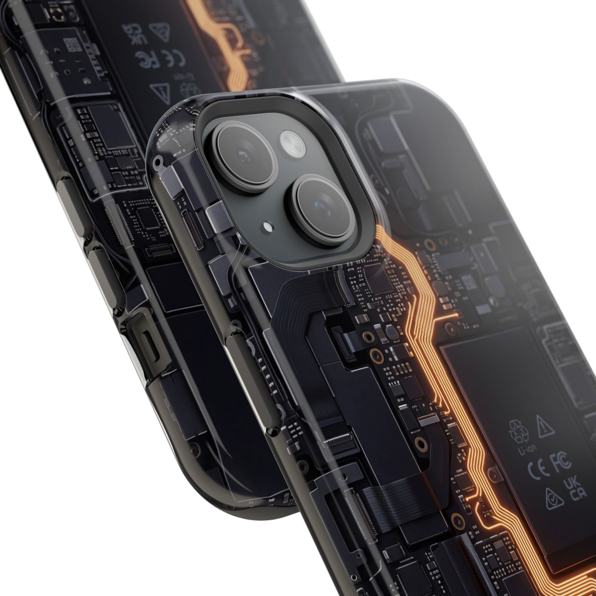 Electrician Circuit Bolt Phone Case — Impact-Resistant Wireless Charging Cover