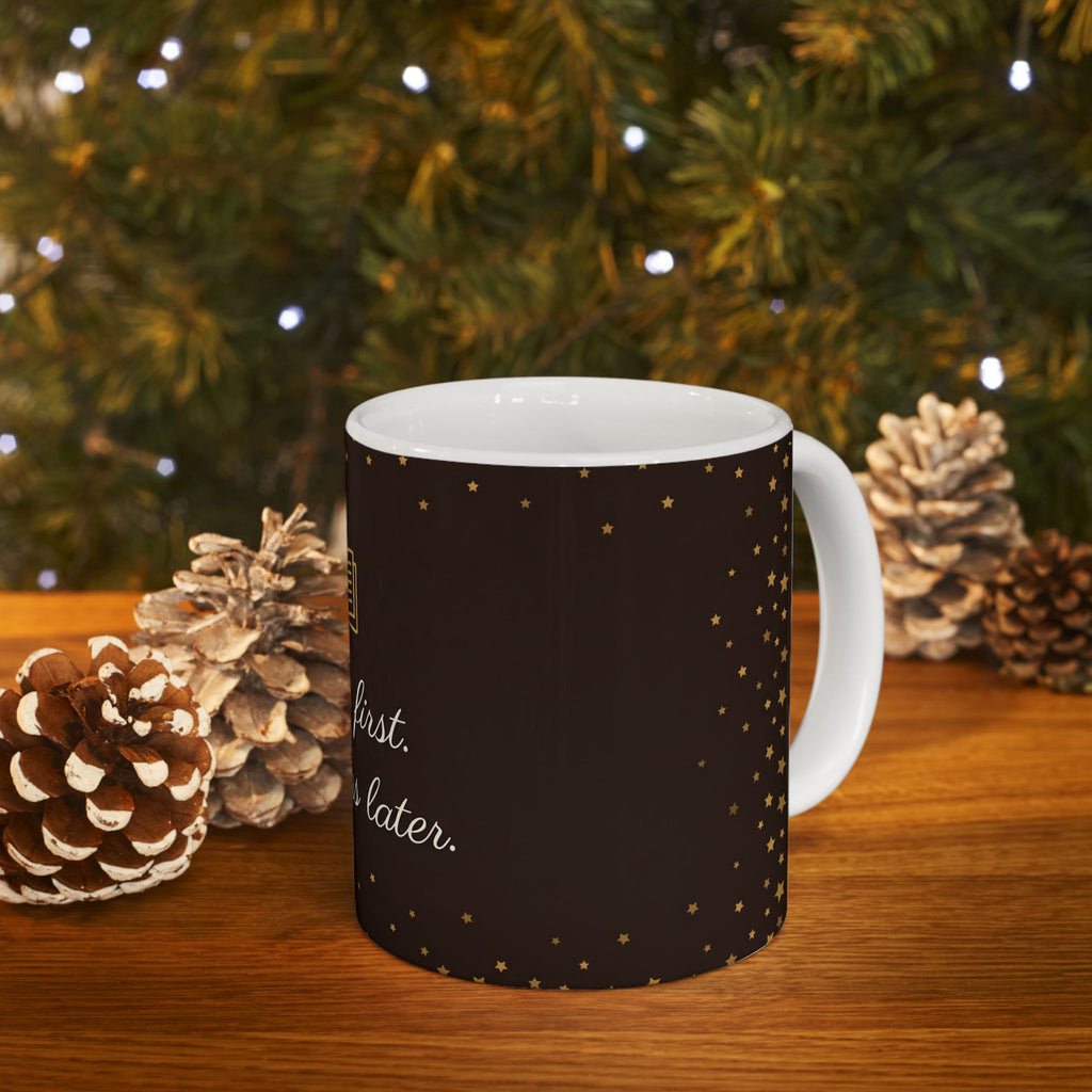 Teacher Coffee Mug - Coffee first questions later – Teacher Gift – End of Term Gift