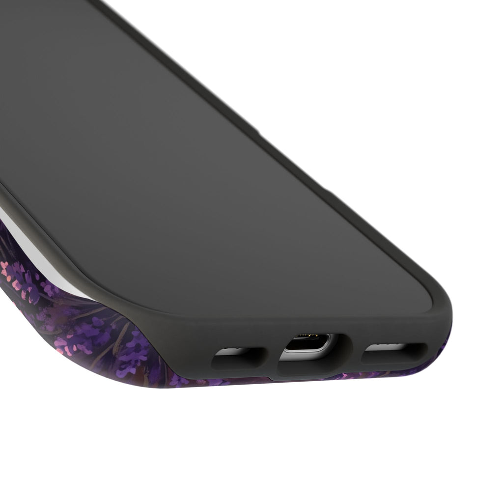 Personalized Dachshund Lavender Field Phone Case — Wireless Charging Cover