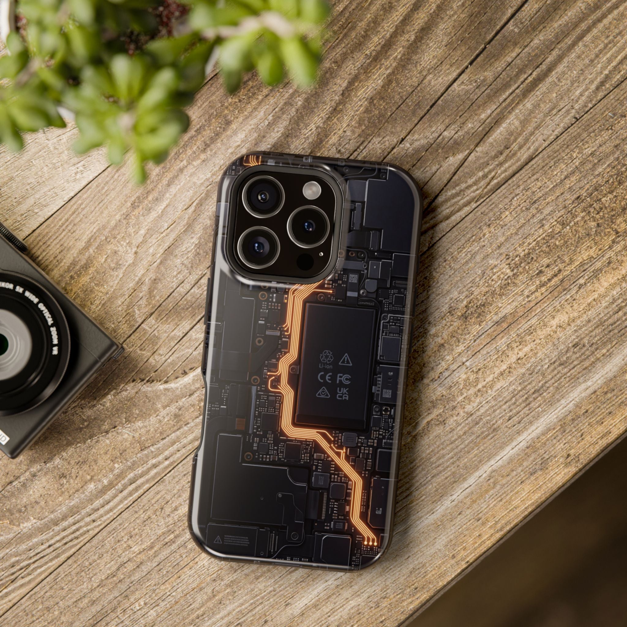 Electrician Circuit Bolt Phone Case — Impact-Resistant Wireless Charging Cover