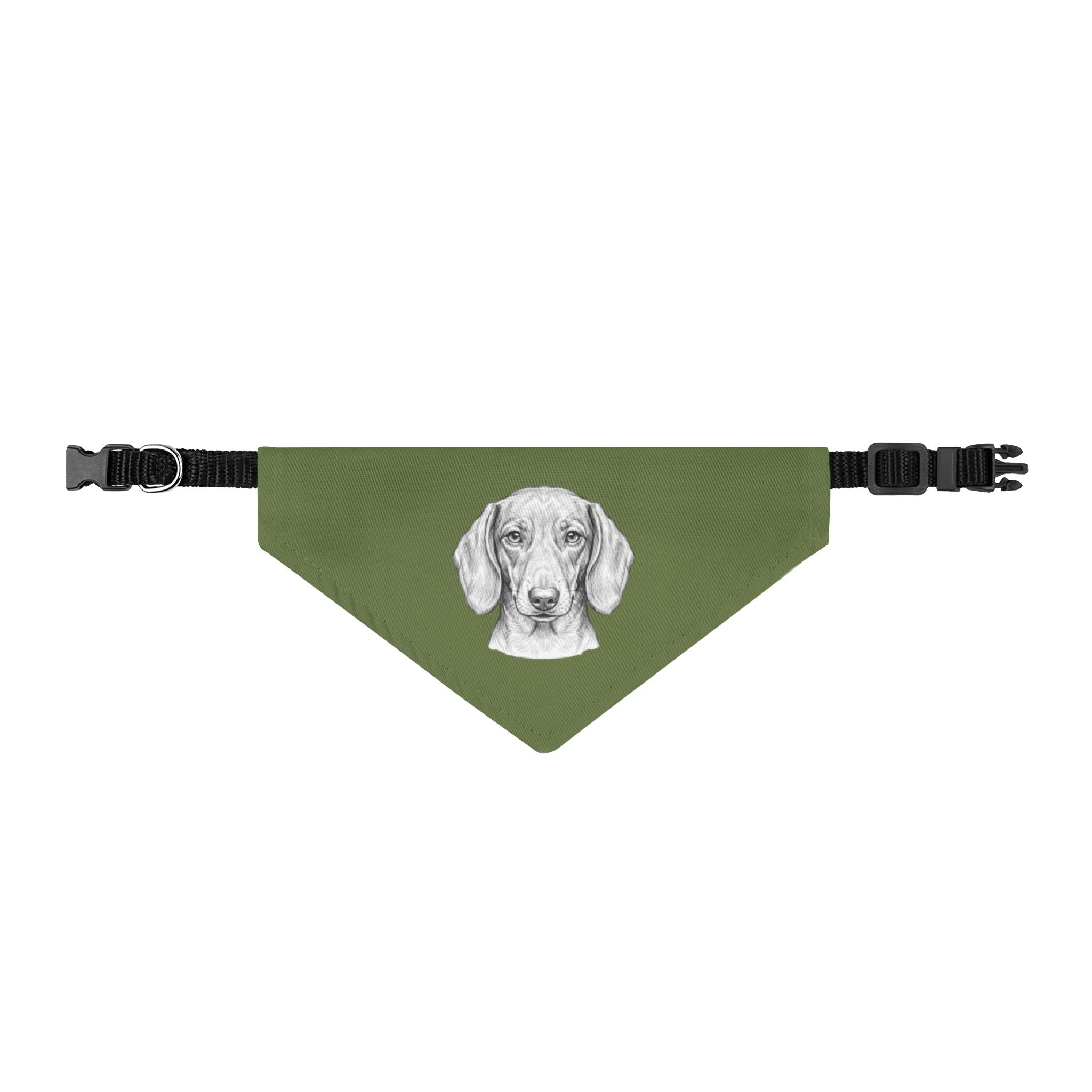 Dachshund Bandana for Dogs | Sketch Art Pet Bandana | Cute Dachshund Lover Gift