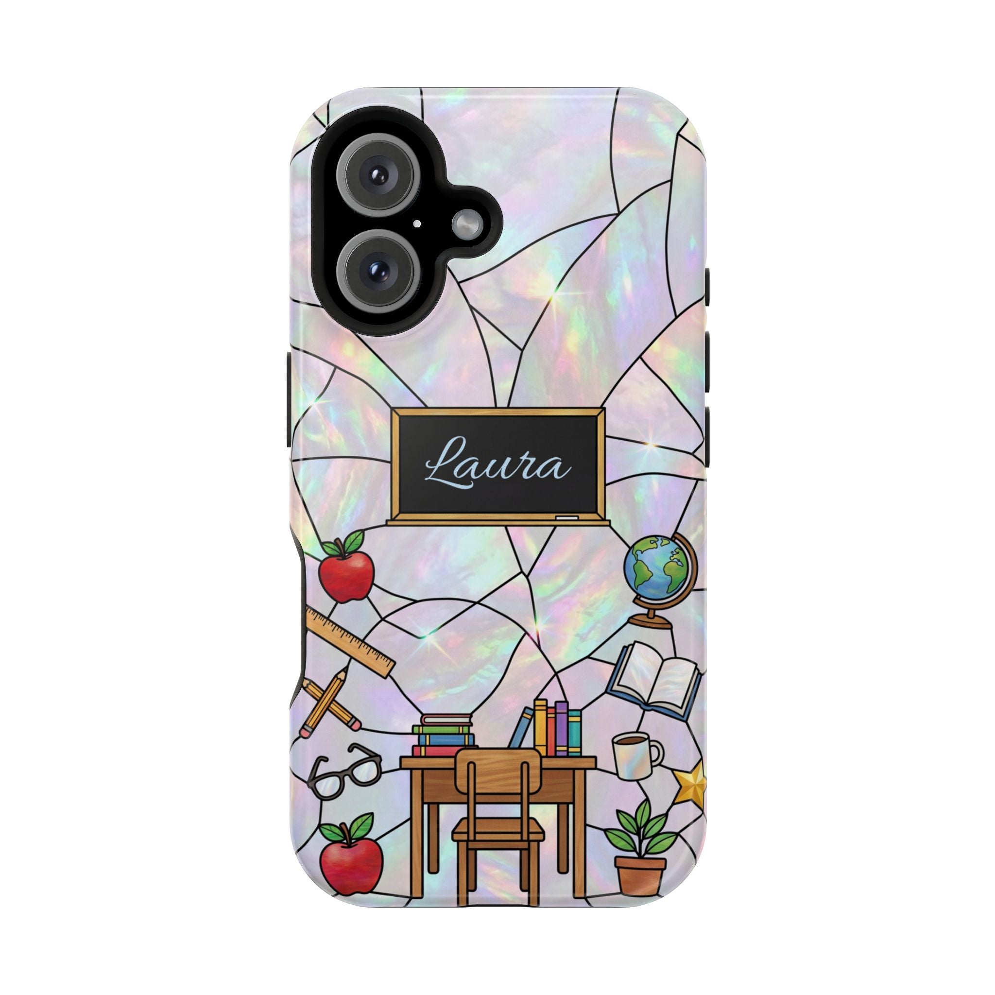Personalized Teacher Phone Case — Impact-Resistant Wireless Charging Cover