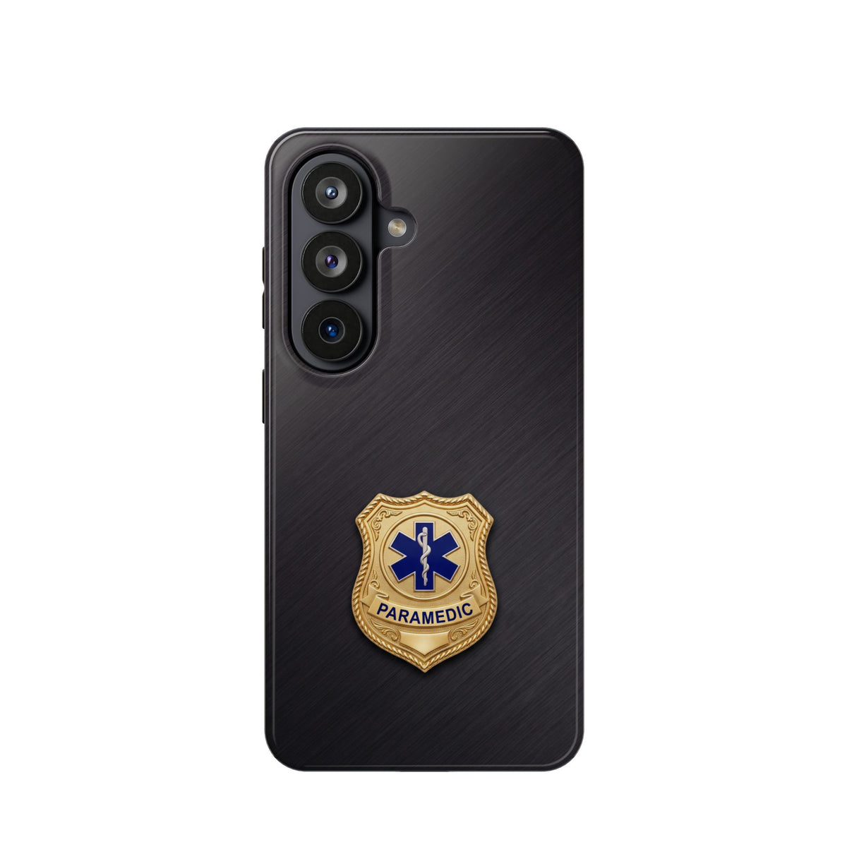 Gold Paramedic Badge Phone Case — Magnetic Wireless Charging Cover