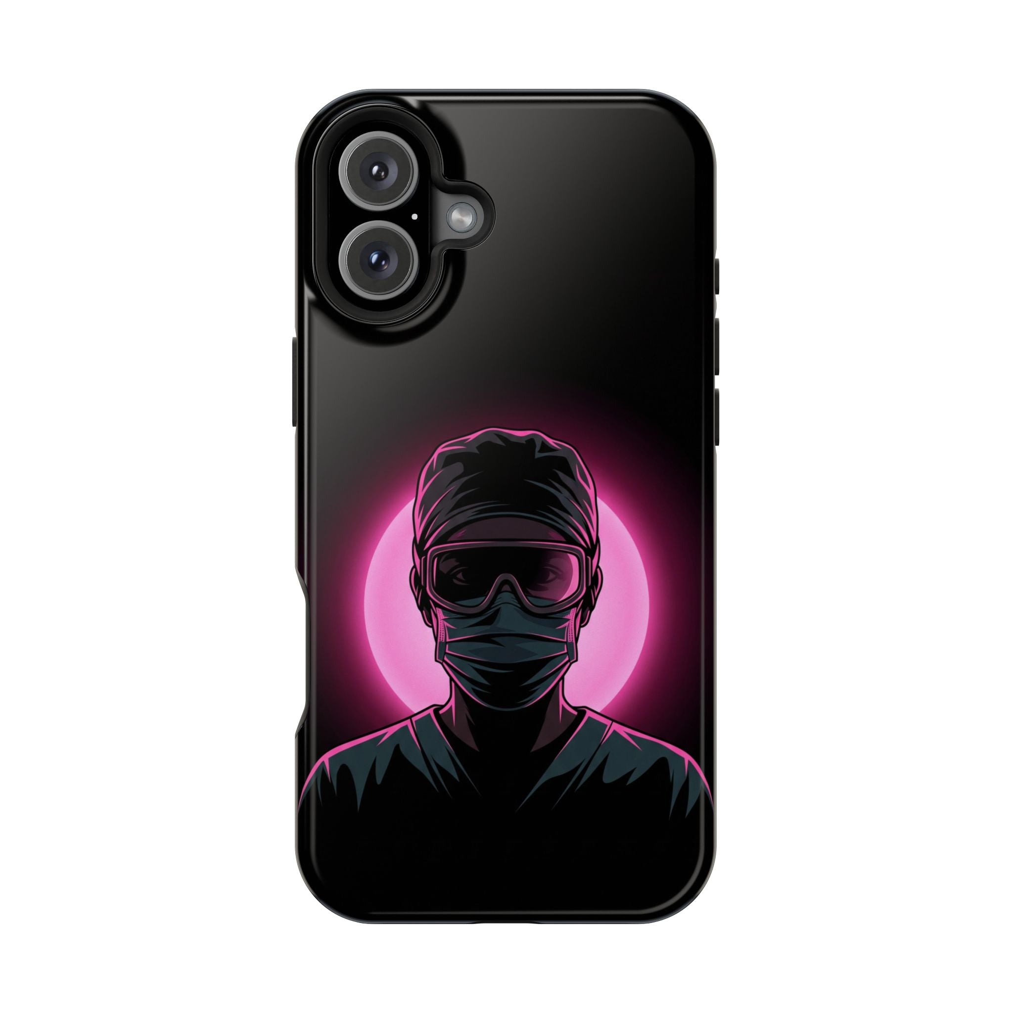 Nurse Portrait Phone Case — Navy Wireless Charging Cover