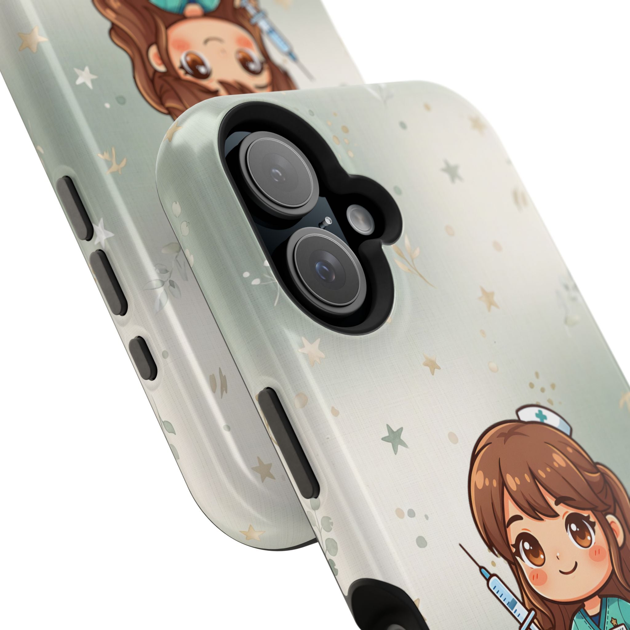 Personalized Nurse with Syringe Phone Case — Wireless Charging Cover