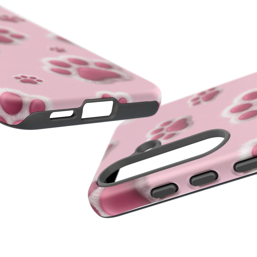 iphone & Samsung - Pink Paws Tough Phone Case — Cute Protective iPhone Cover